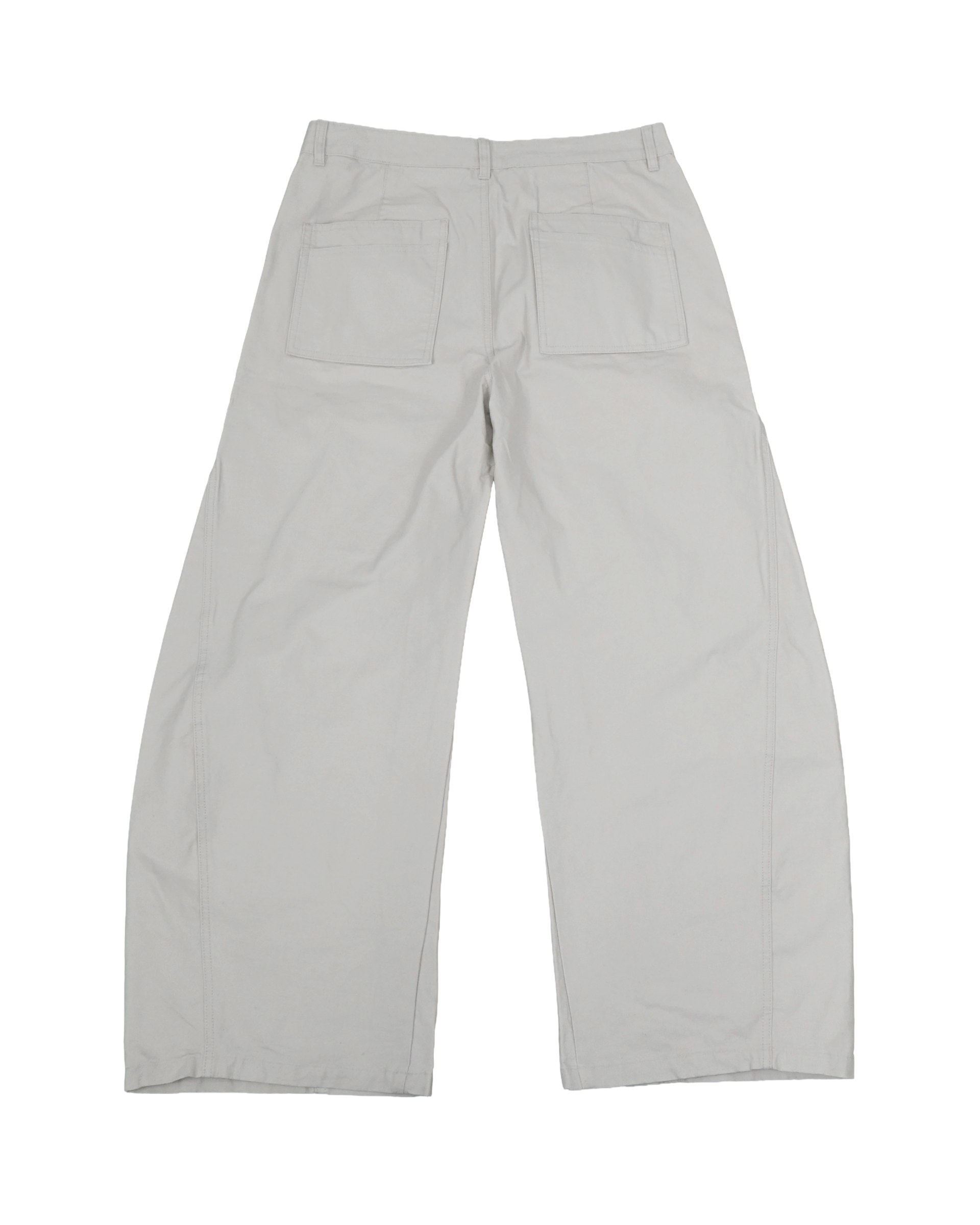 curve dyed strap cotton pants