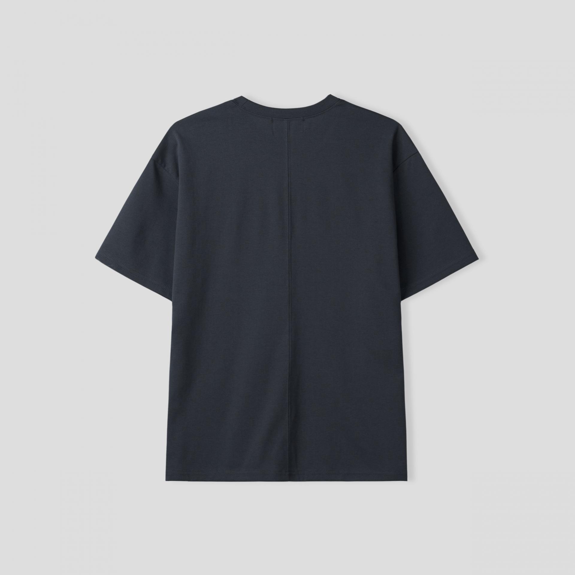 front shoulder line half t-shirt