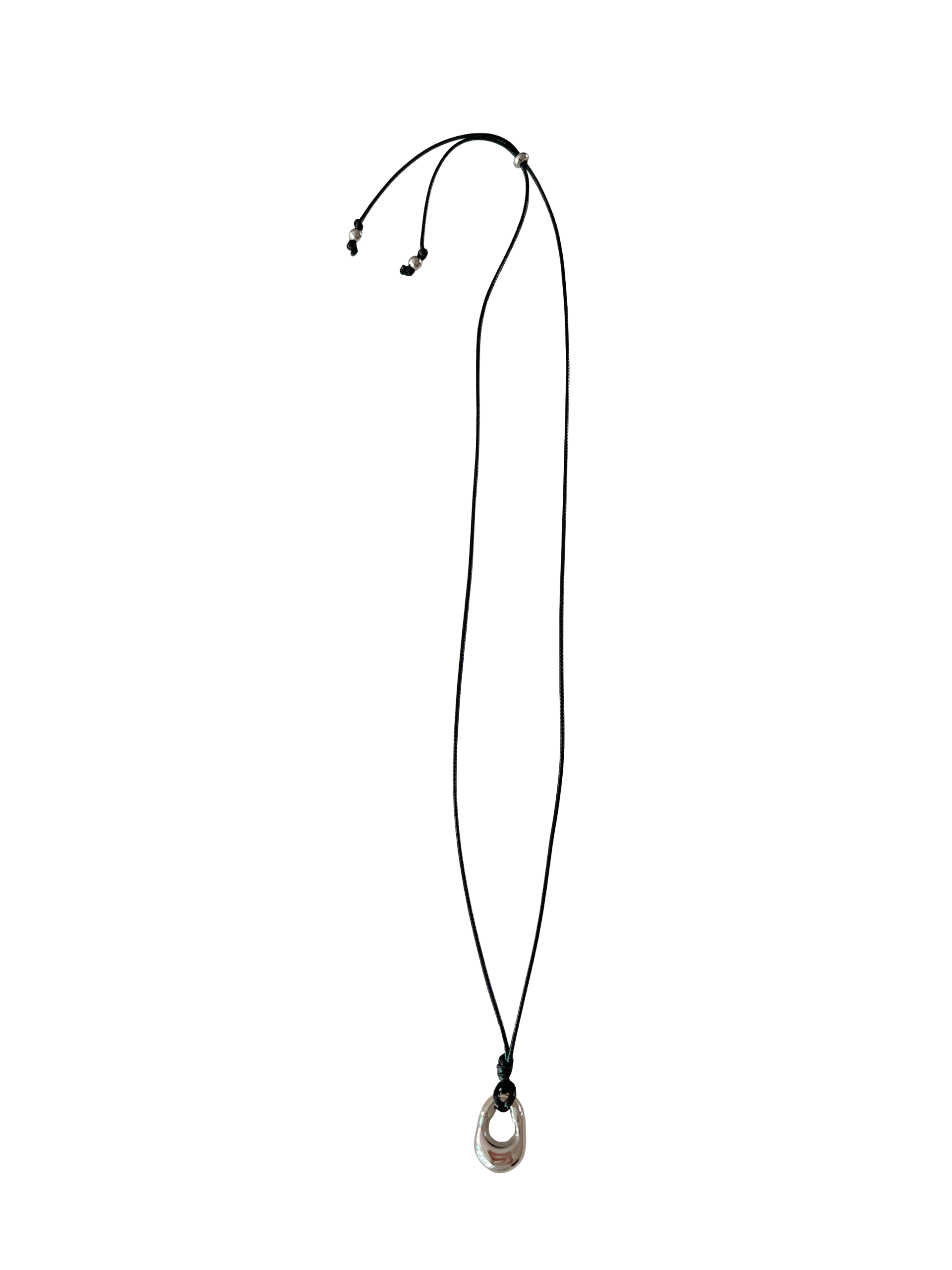 surgical steel oval necklace