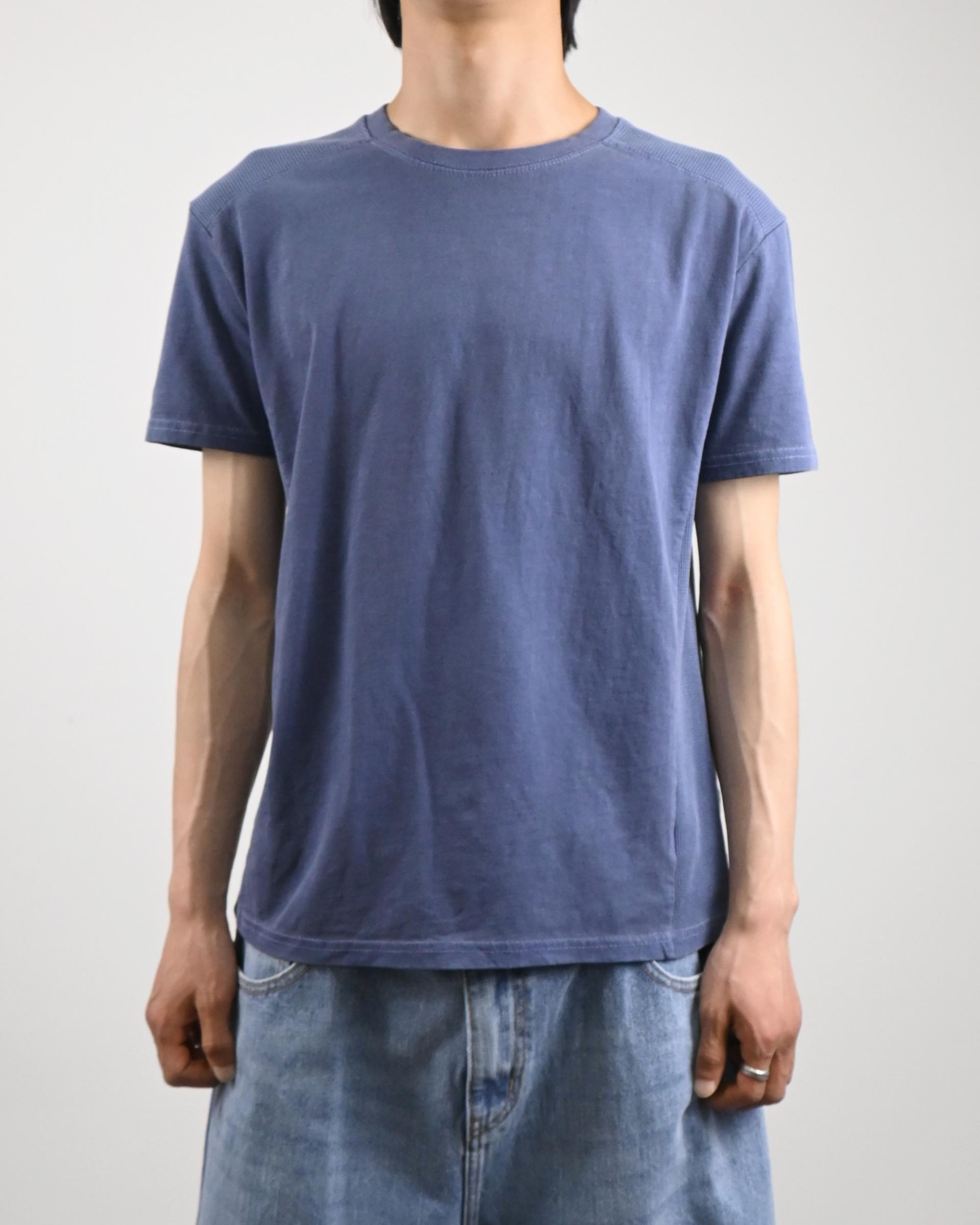 waffle panel pigment half t-shirt