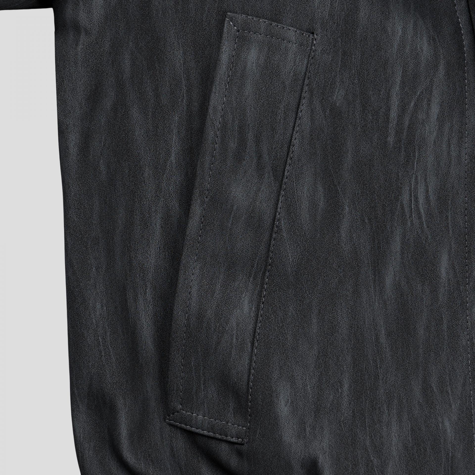 textured leather jacket