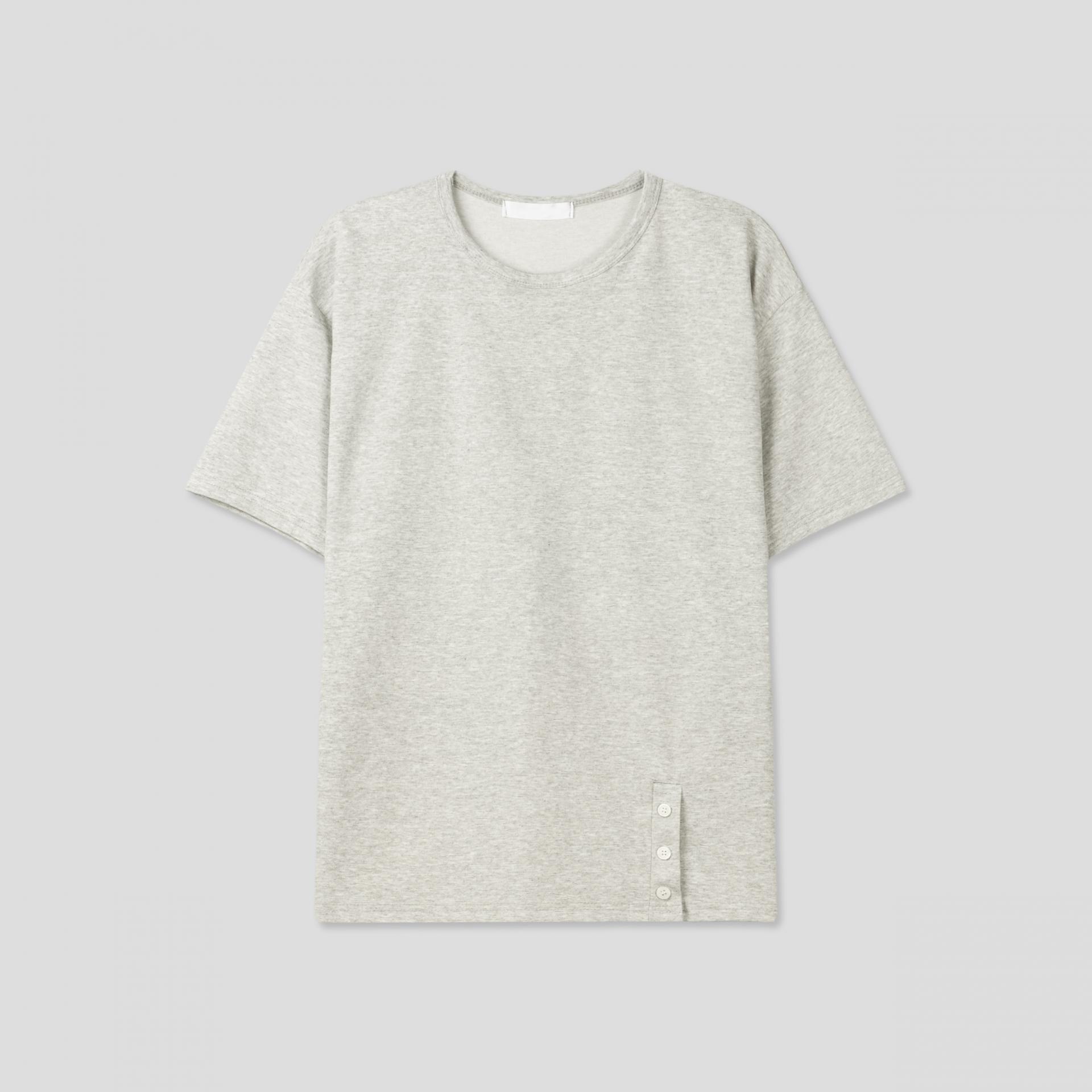 under snap half-t-shirt