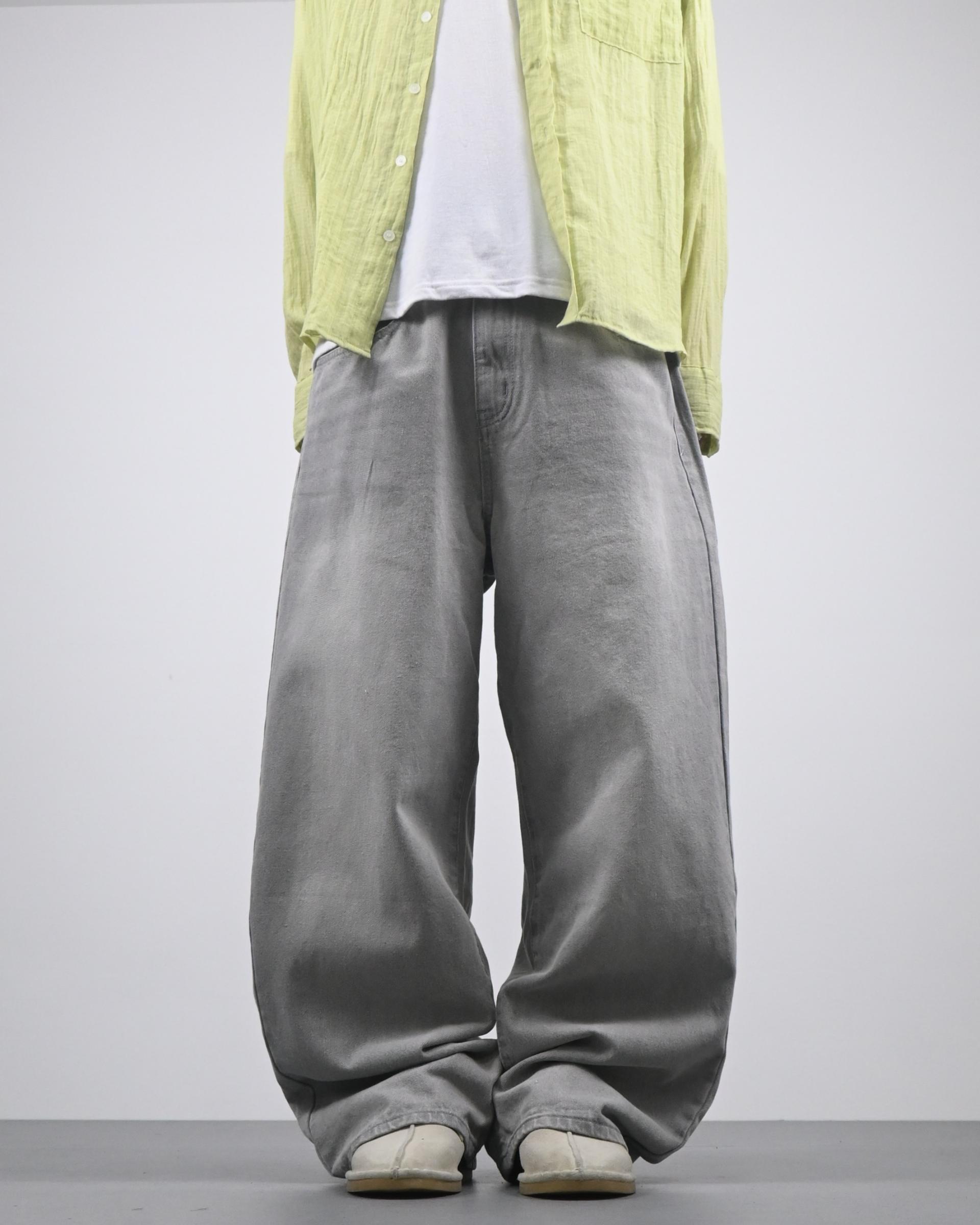 grash washed denim pants