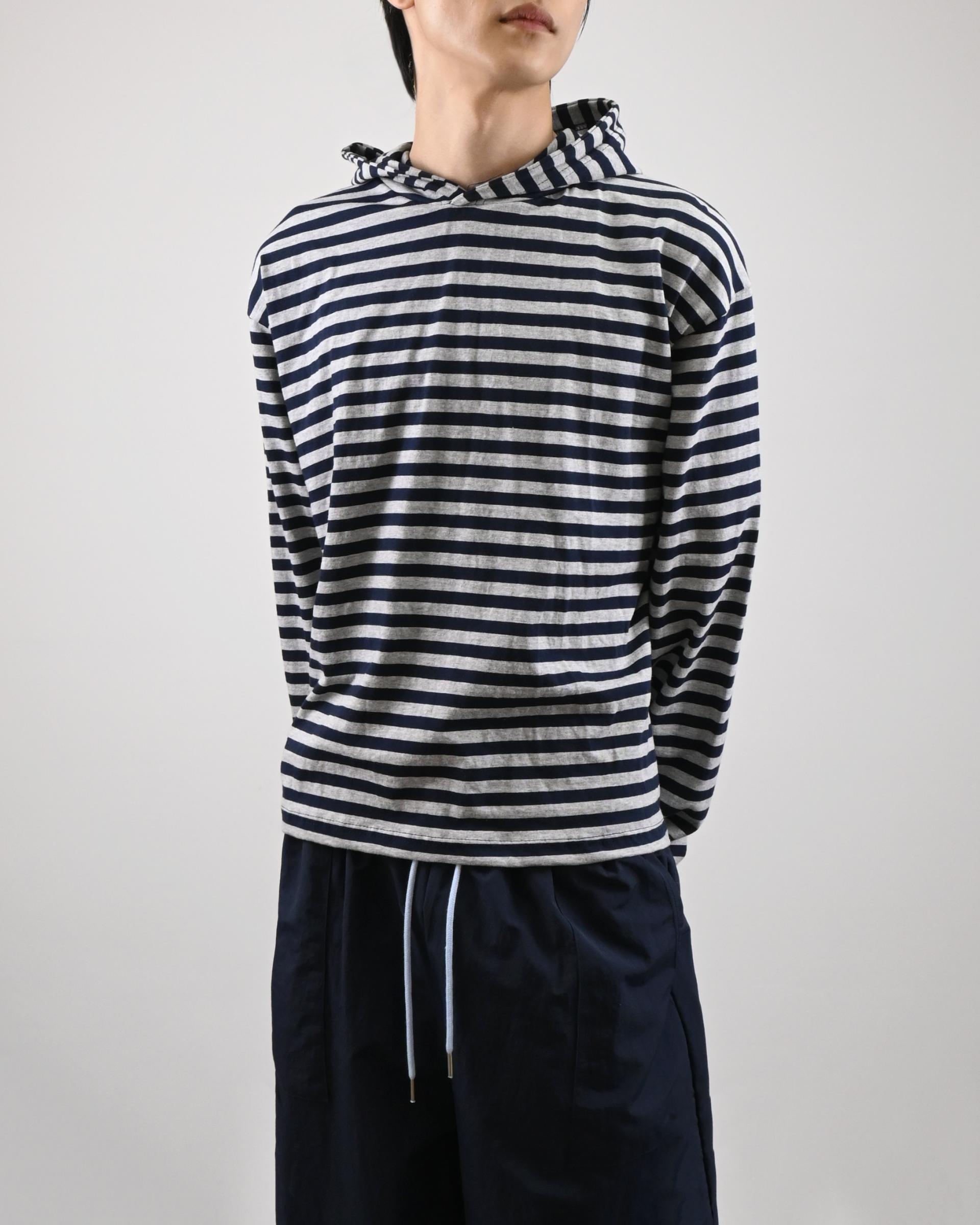 reed cropped striped hoodie