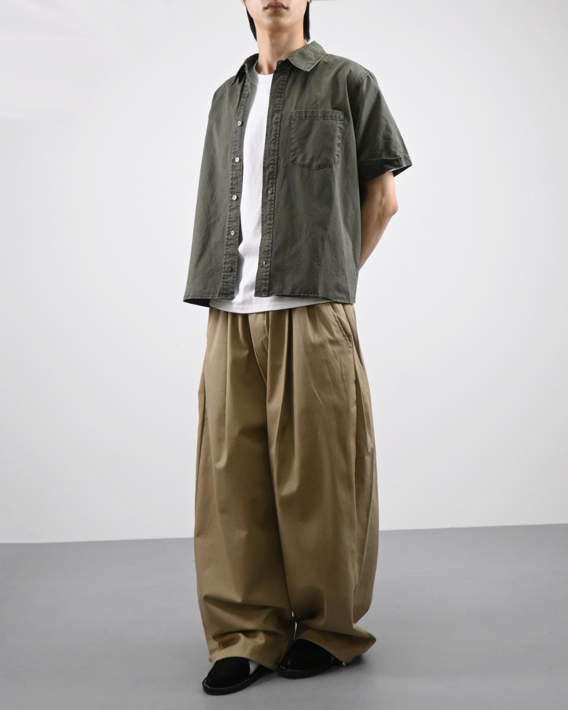 crop ding cotton half shirt