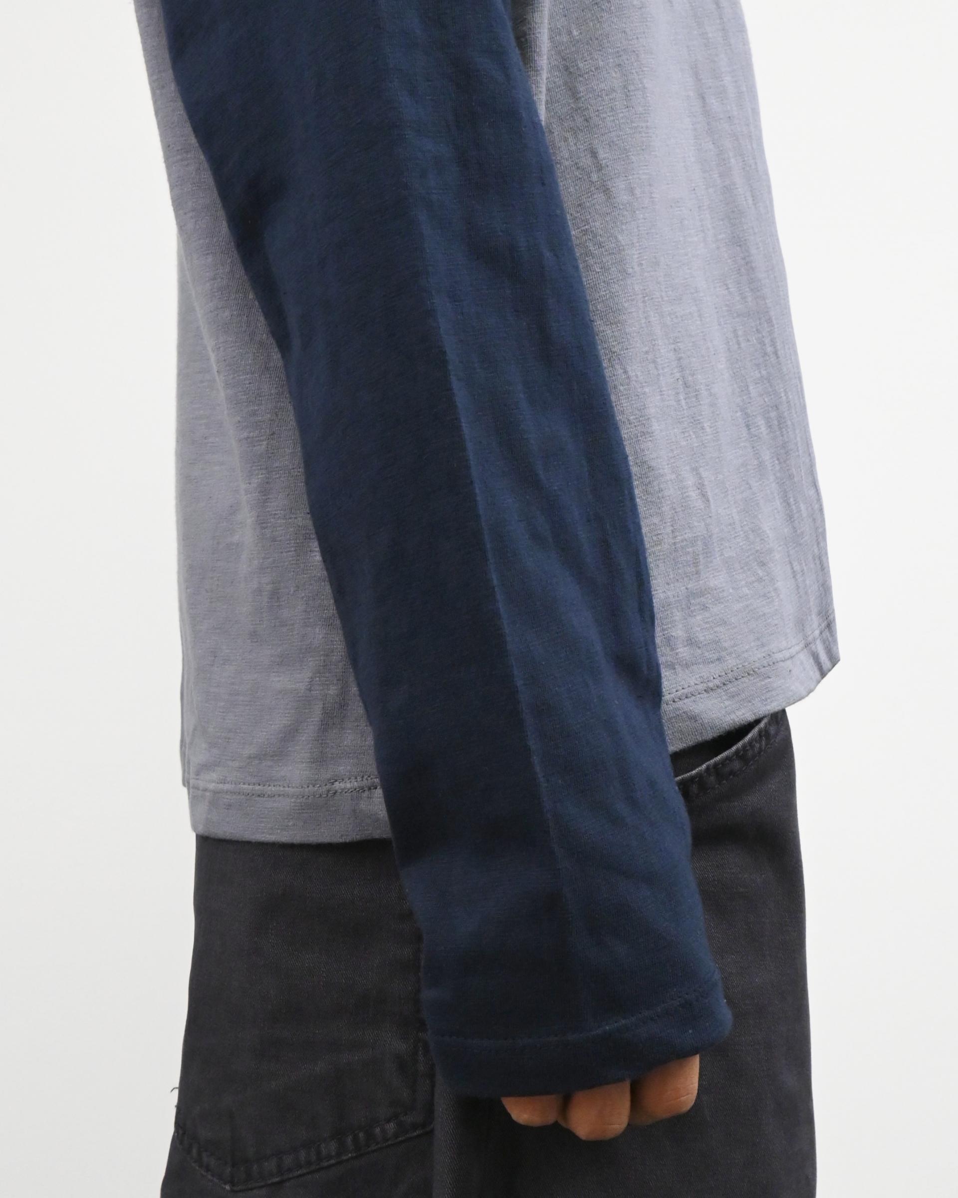 raglan henley neck t-shirt