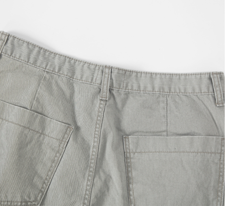 two tuck pigment cotton pants
