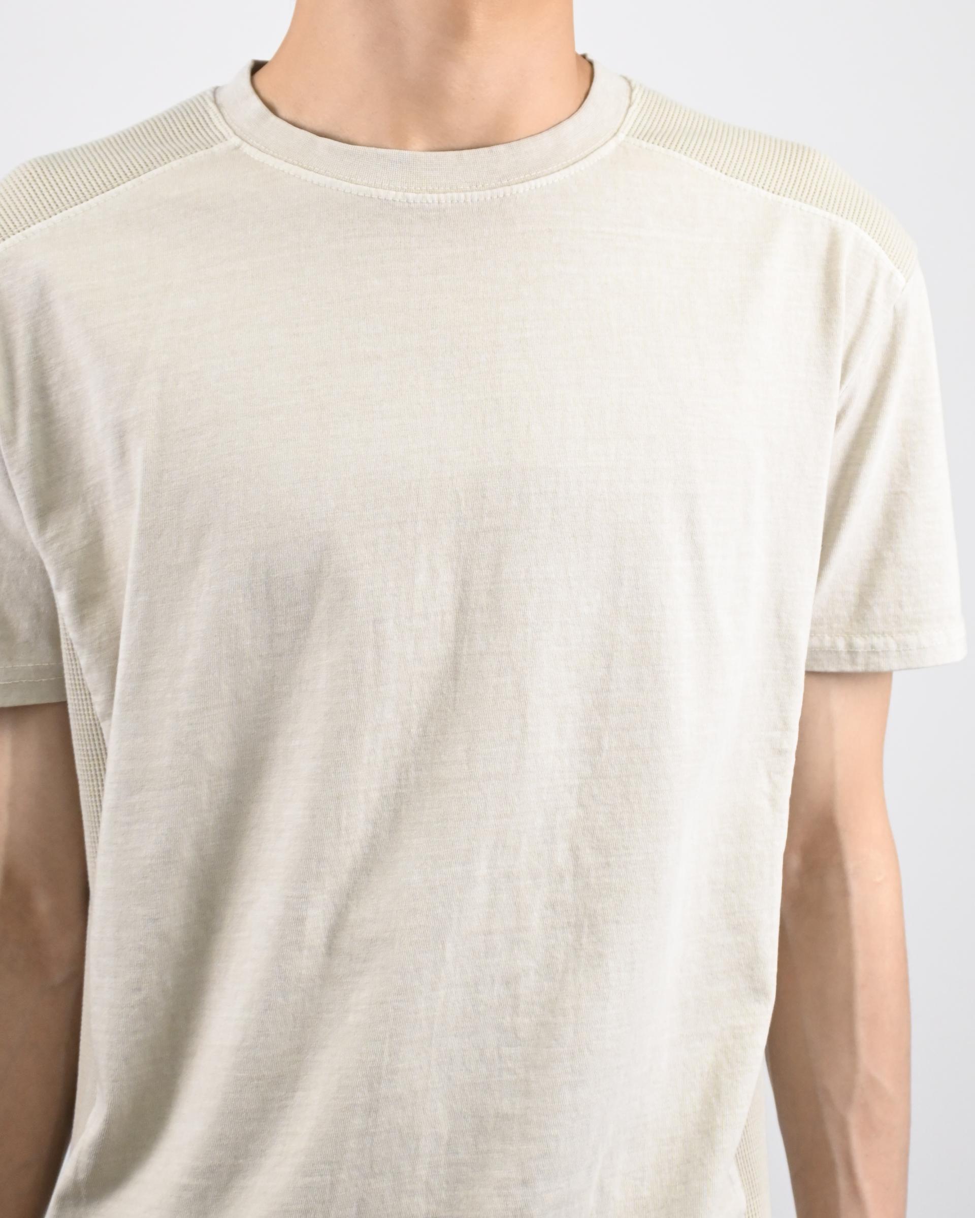 waffle panel pigment half t-shirt