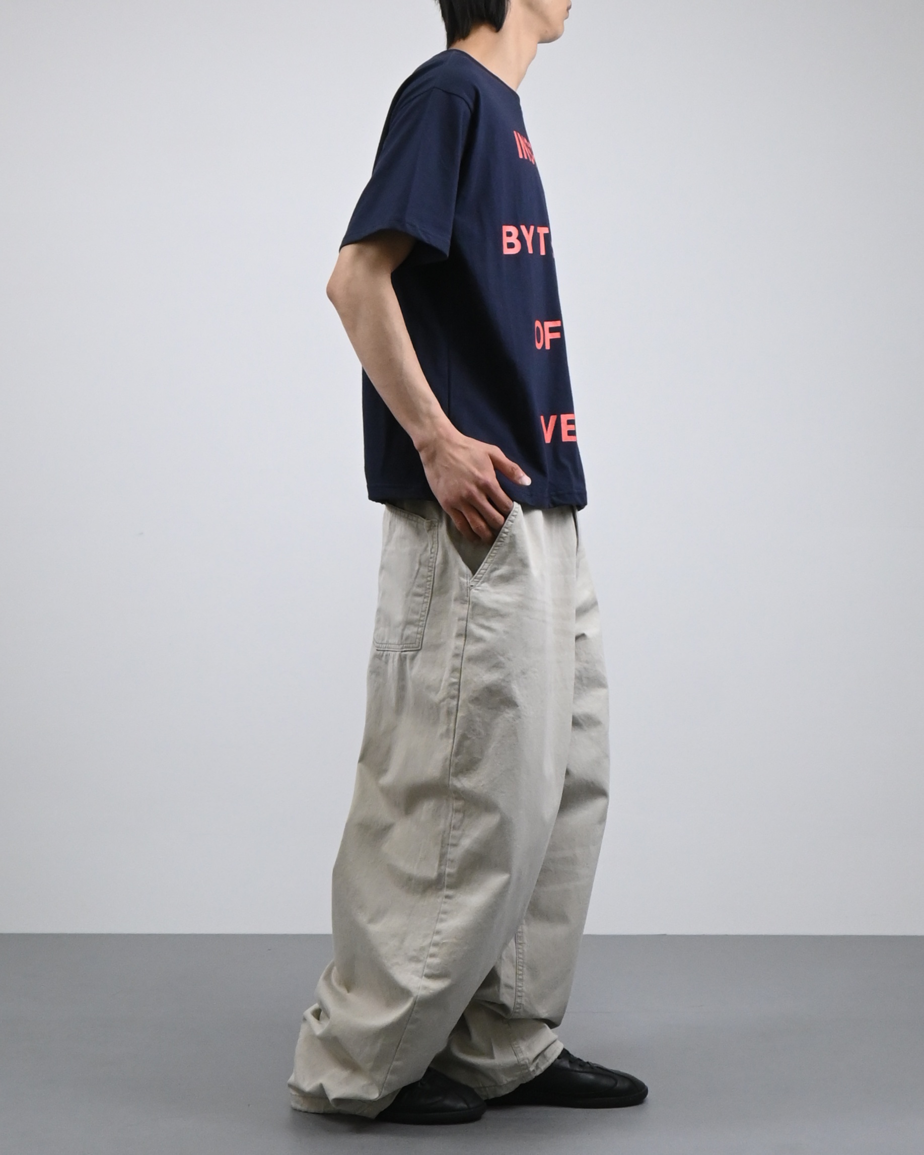 printed pigment balloon cotton pants