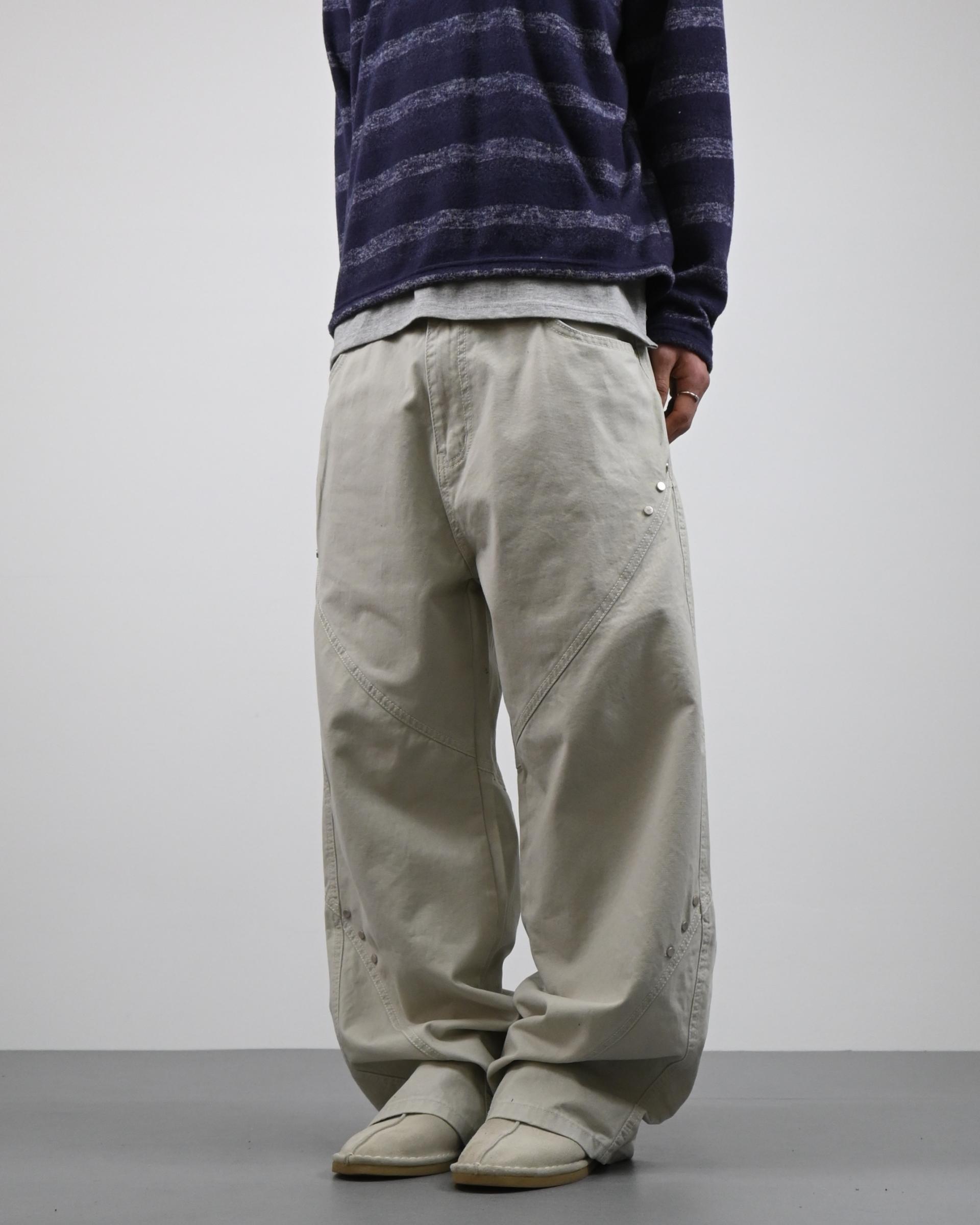 bio cotton rivet pants