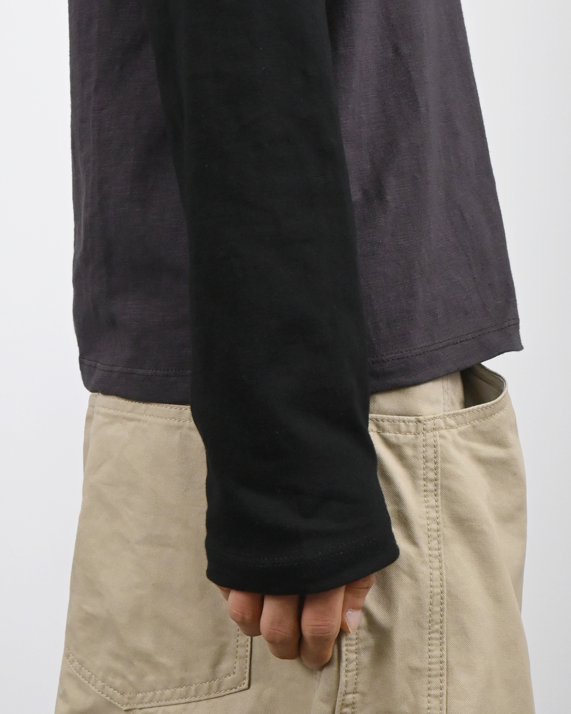 raglan henley neck t-shirt