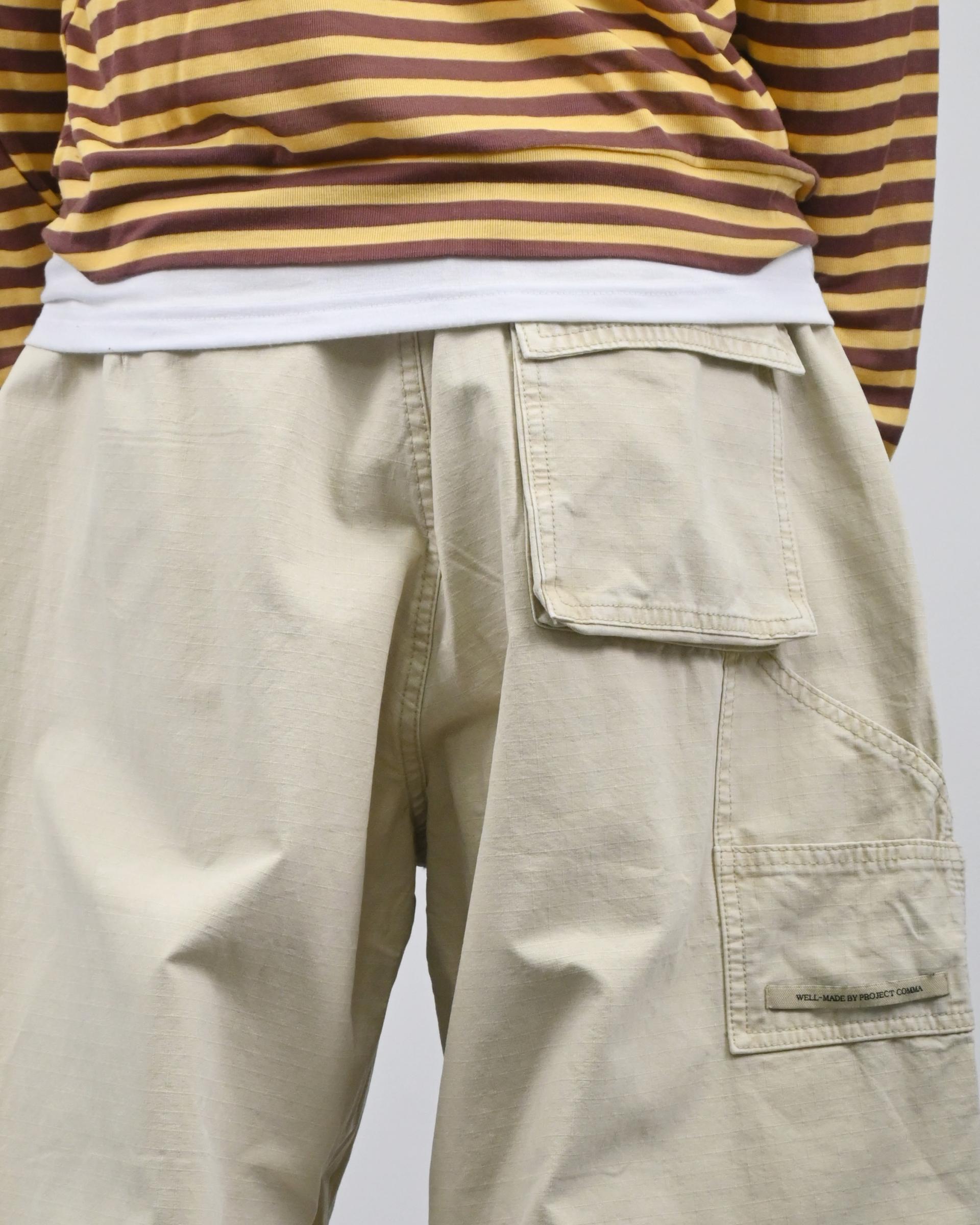 lip stop dining parasuit cotton pants