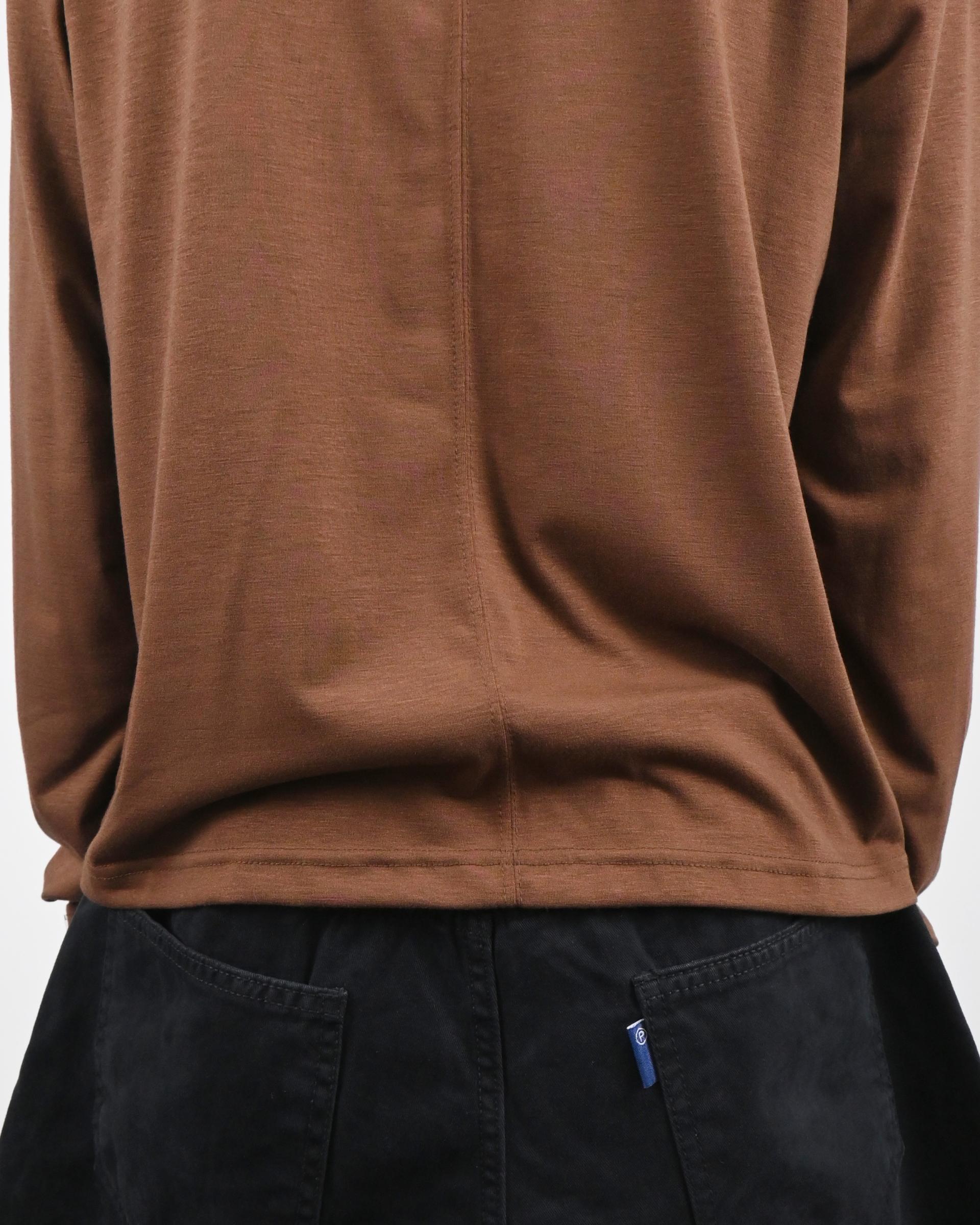back slit henley neck t-shirts