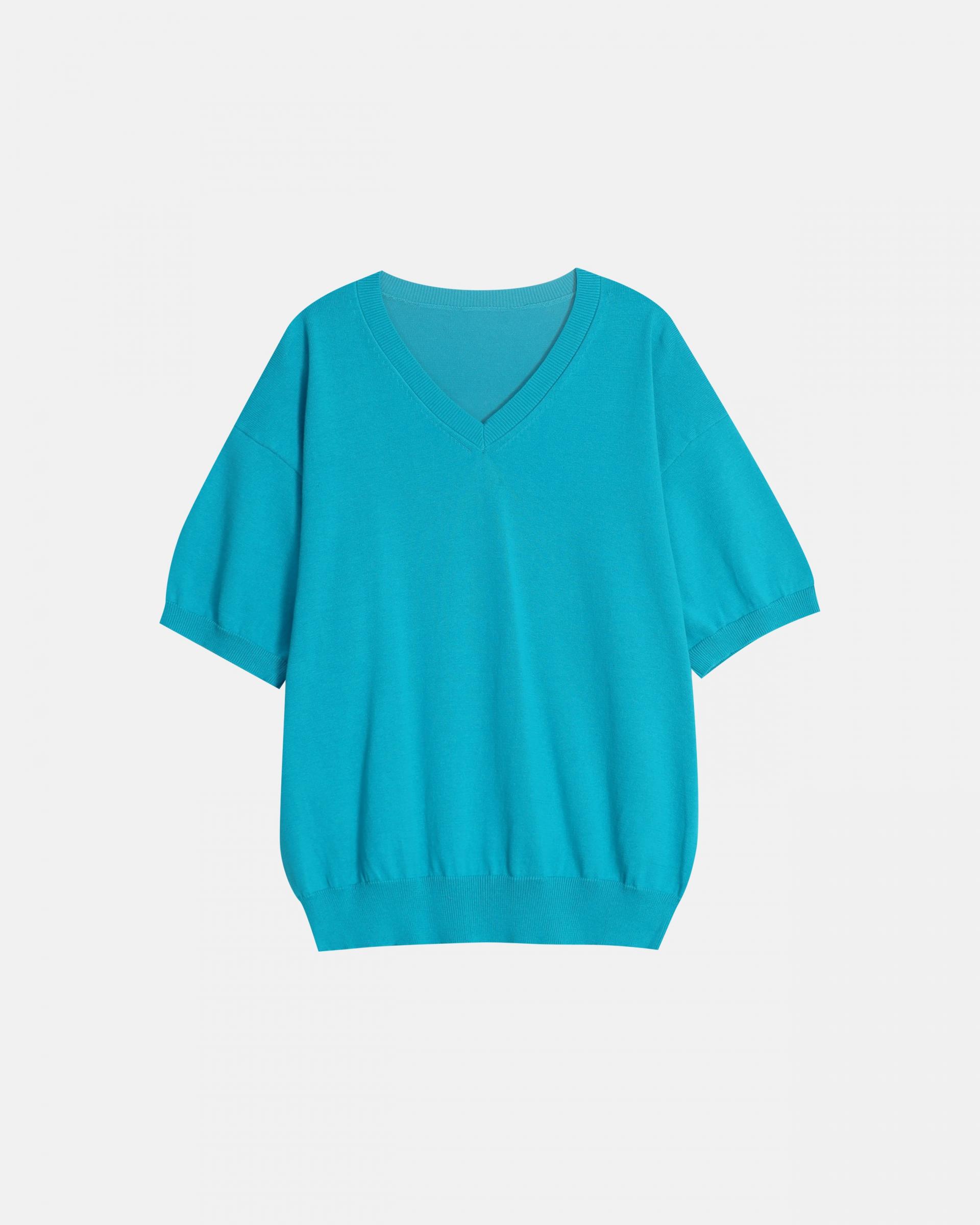 sierra v-neck half knit