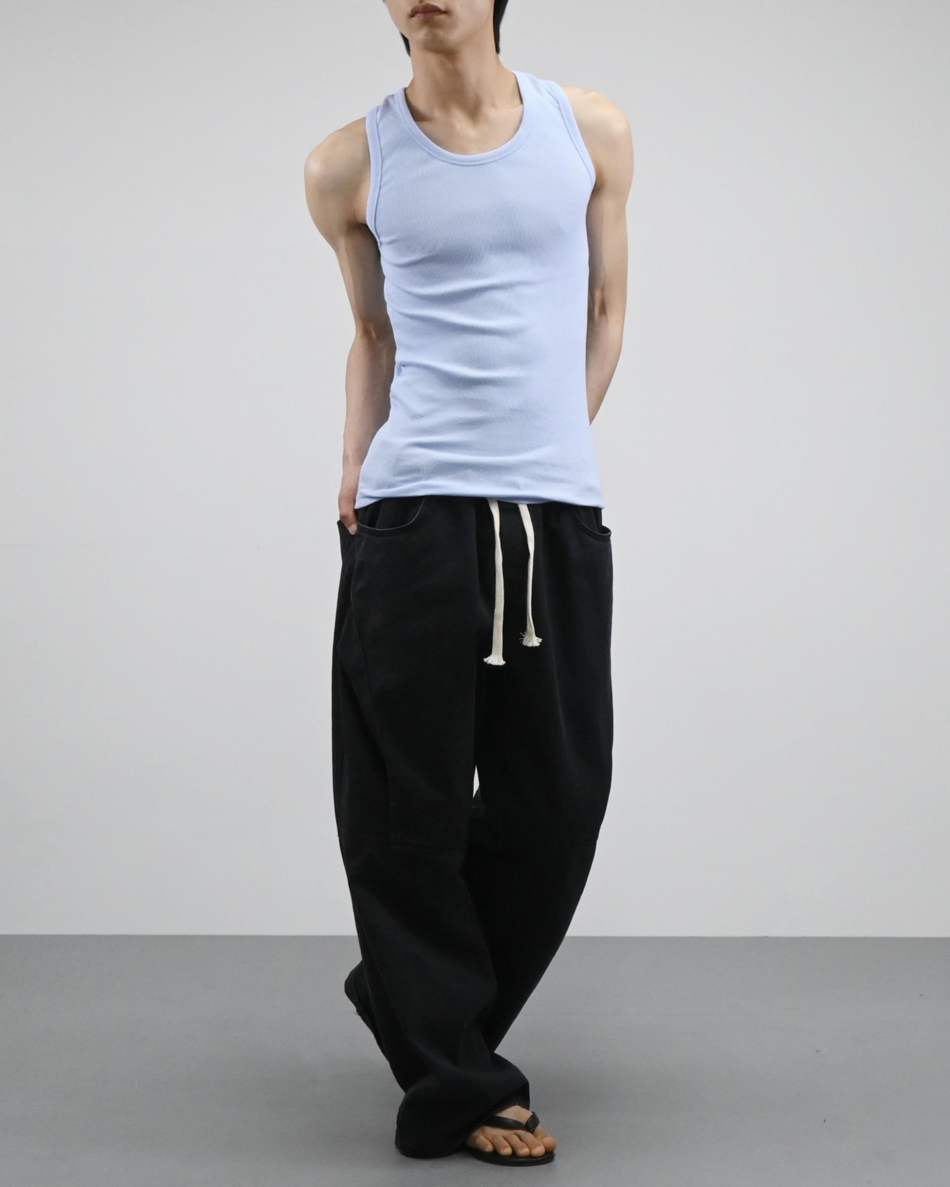 stretchable ribbed vest