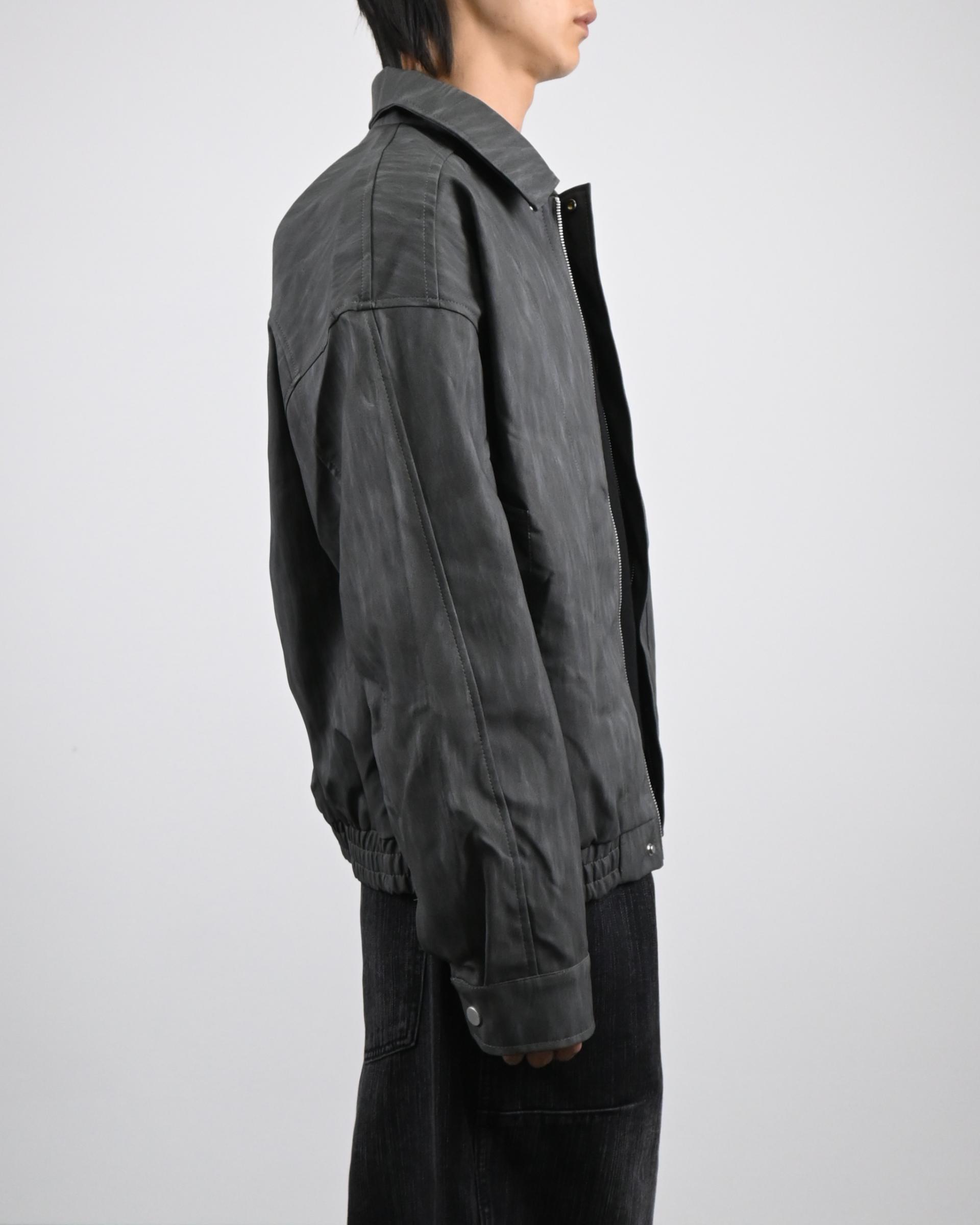 textured leather jacket