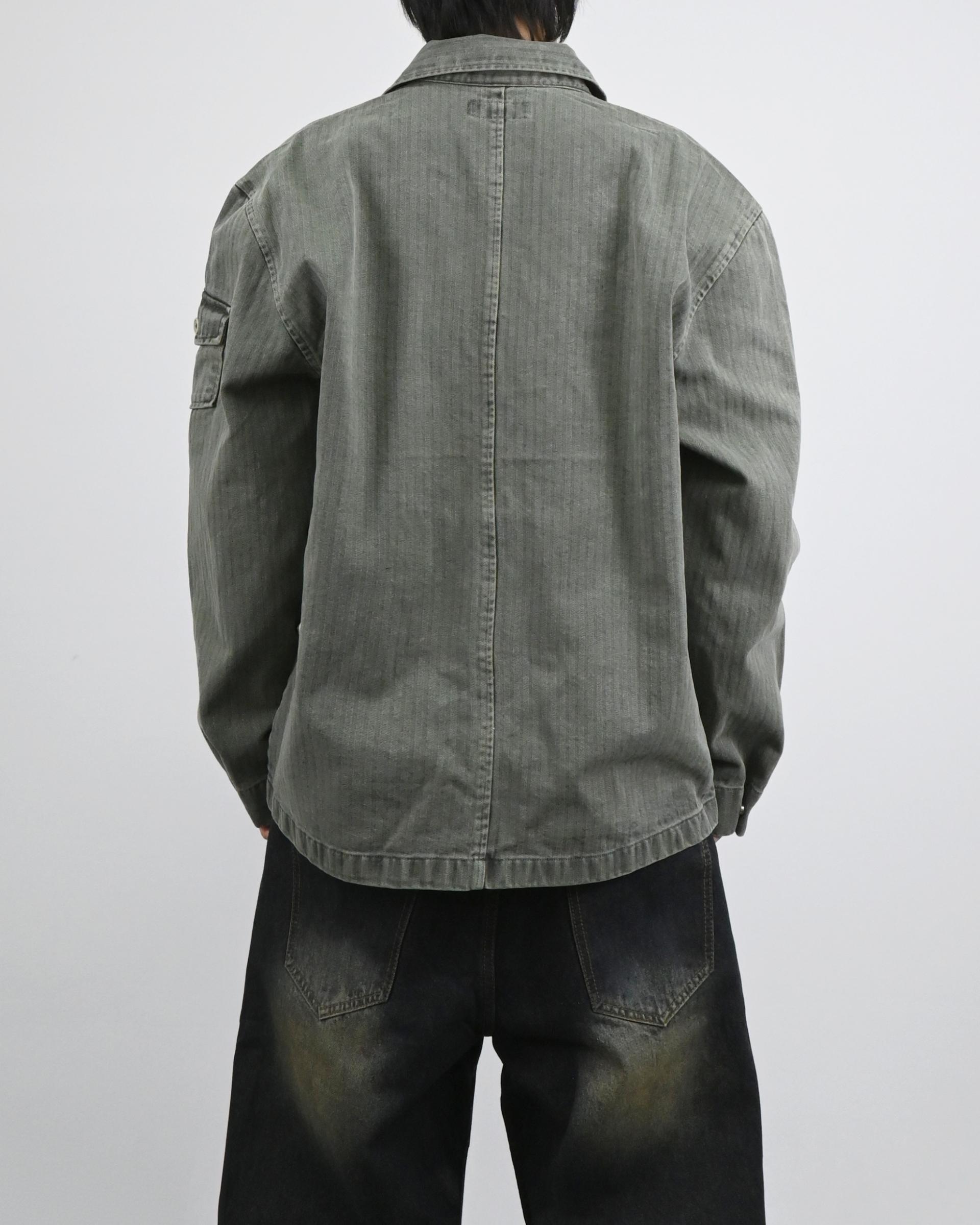 pigment herringbone field jacket