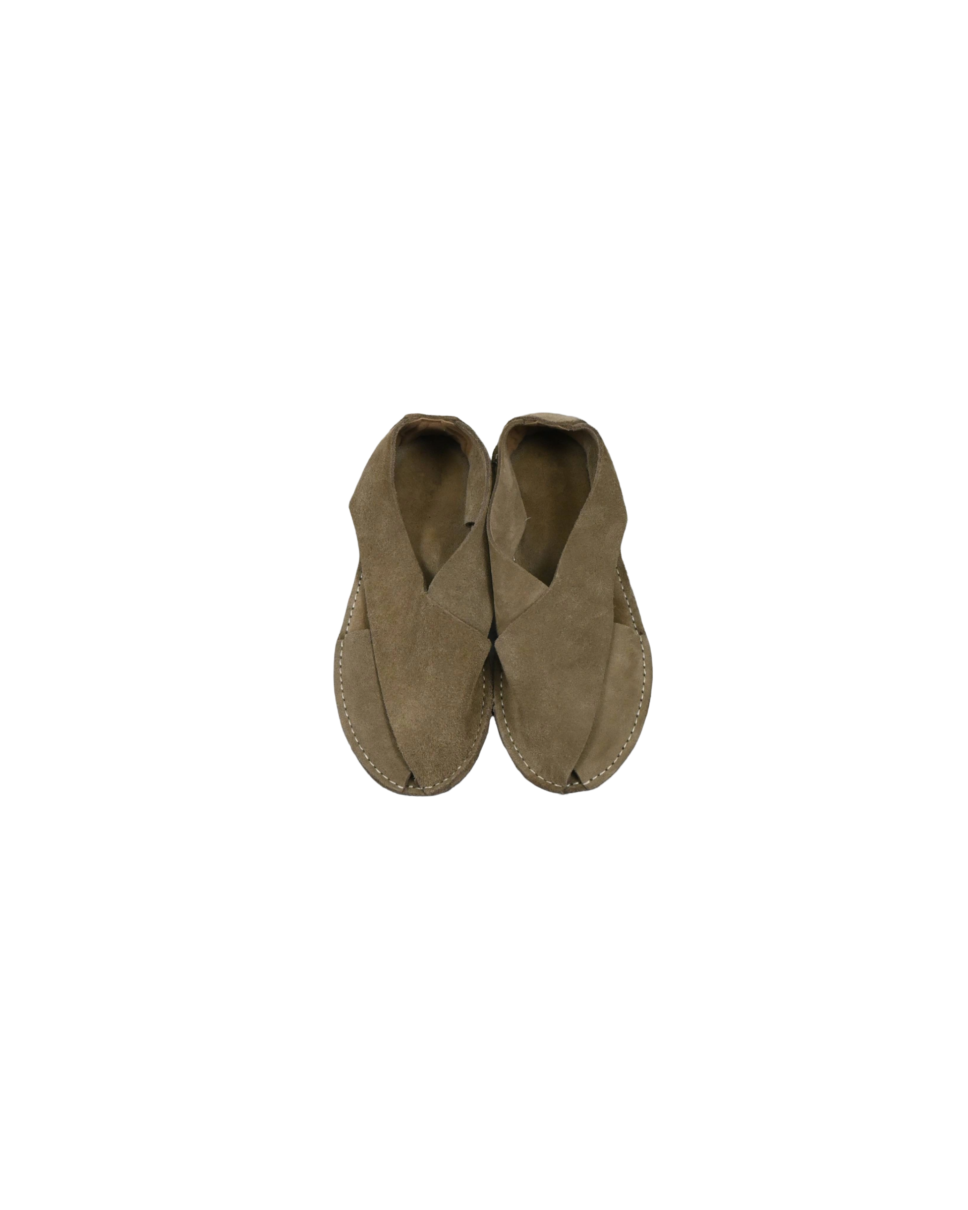suede cross wrap sandals
