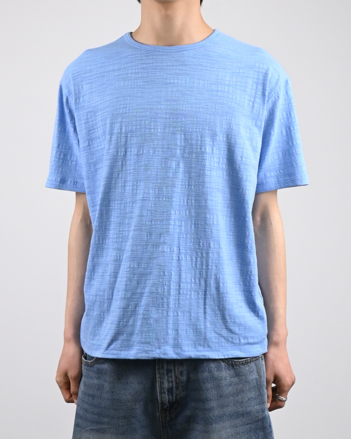 slub vintage half t-shirt