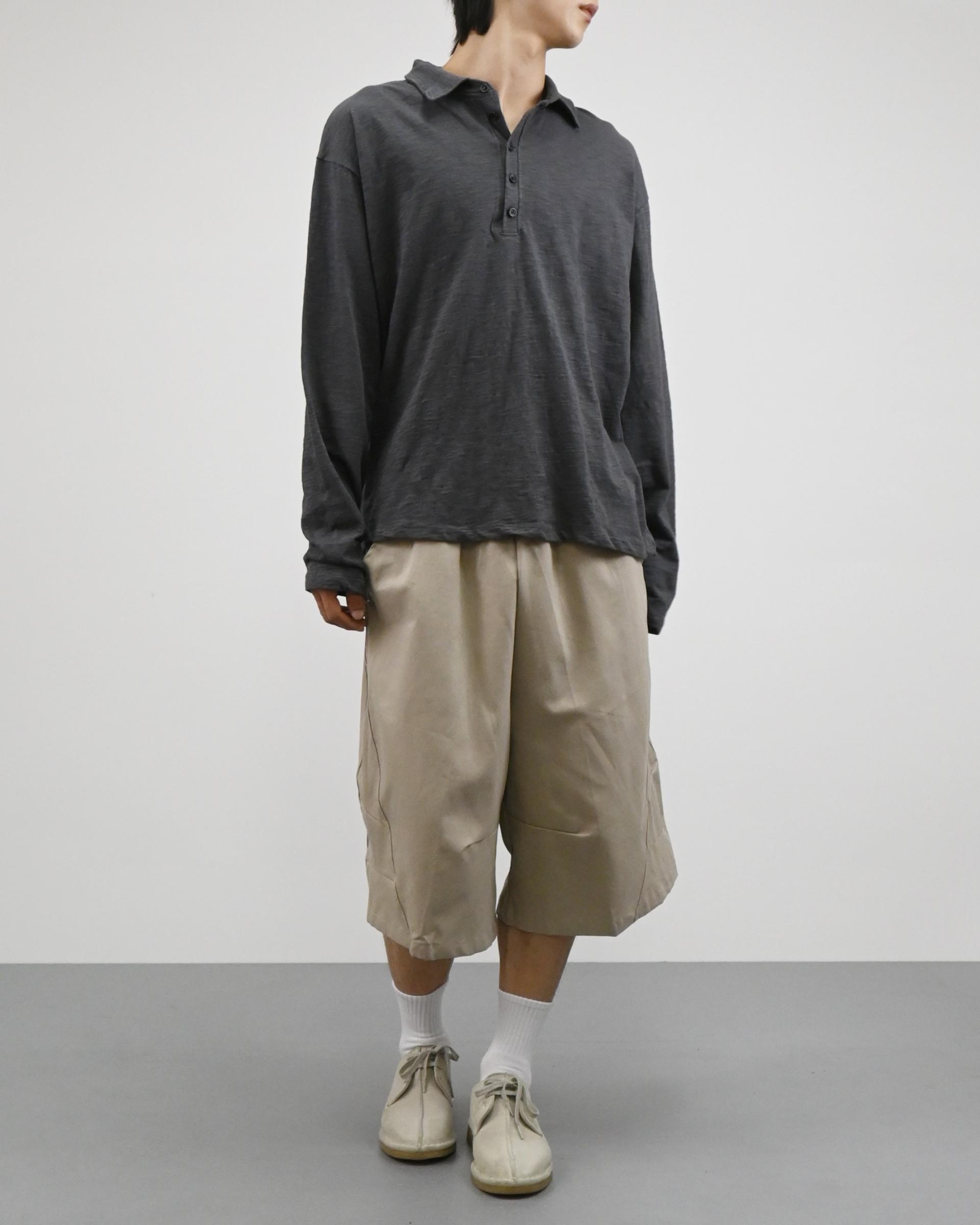 slub five burton collar t-shirt