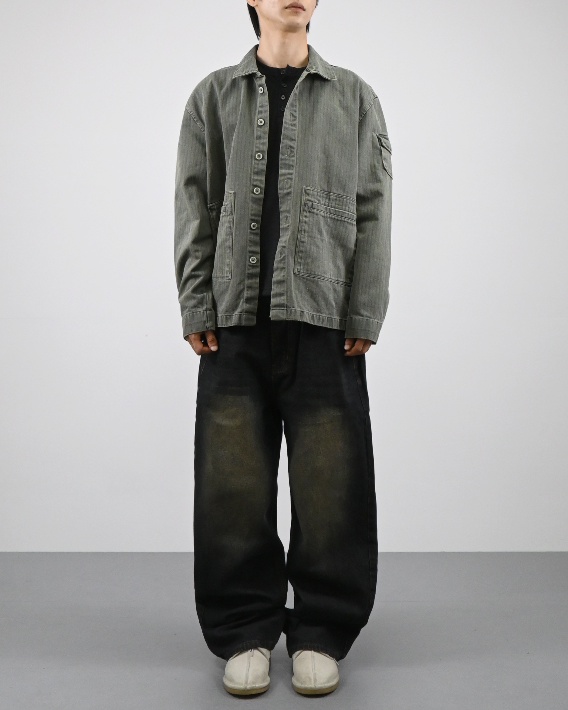 pigment herringbone field jacket