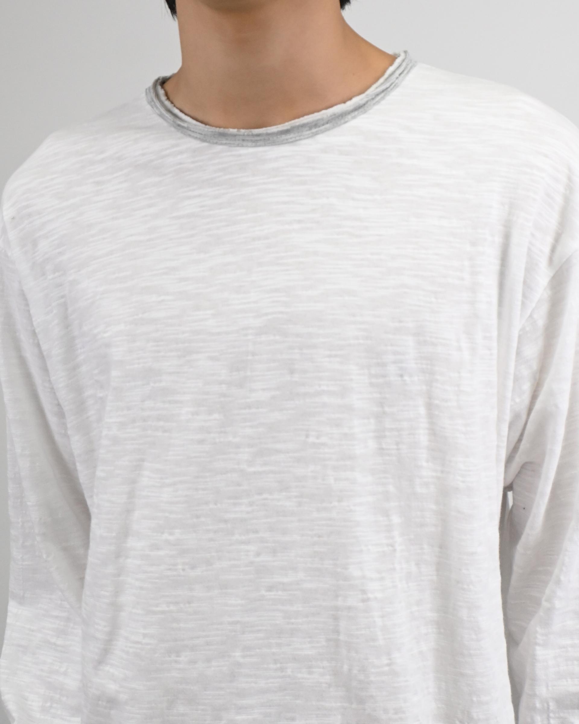 damage slub ringer t-shirt