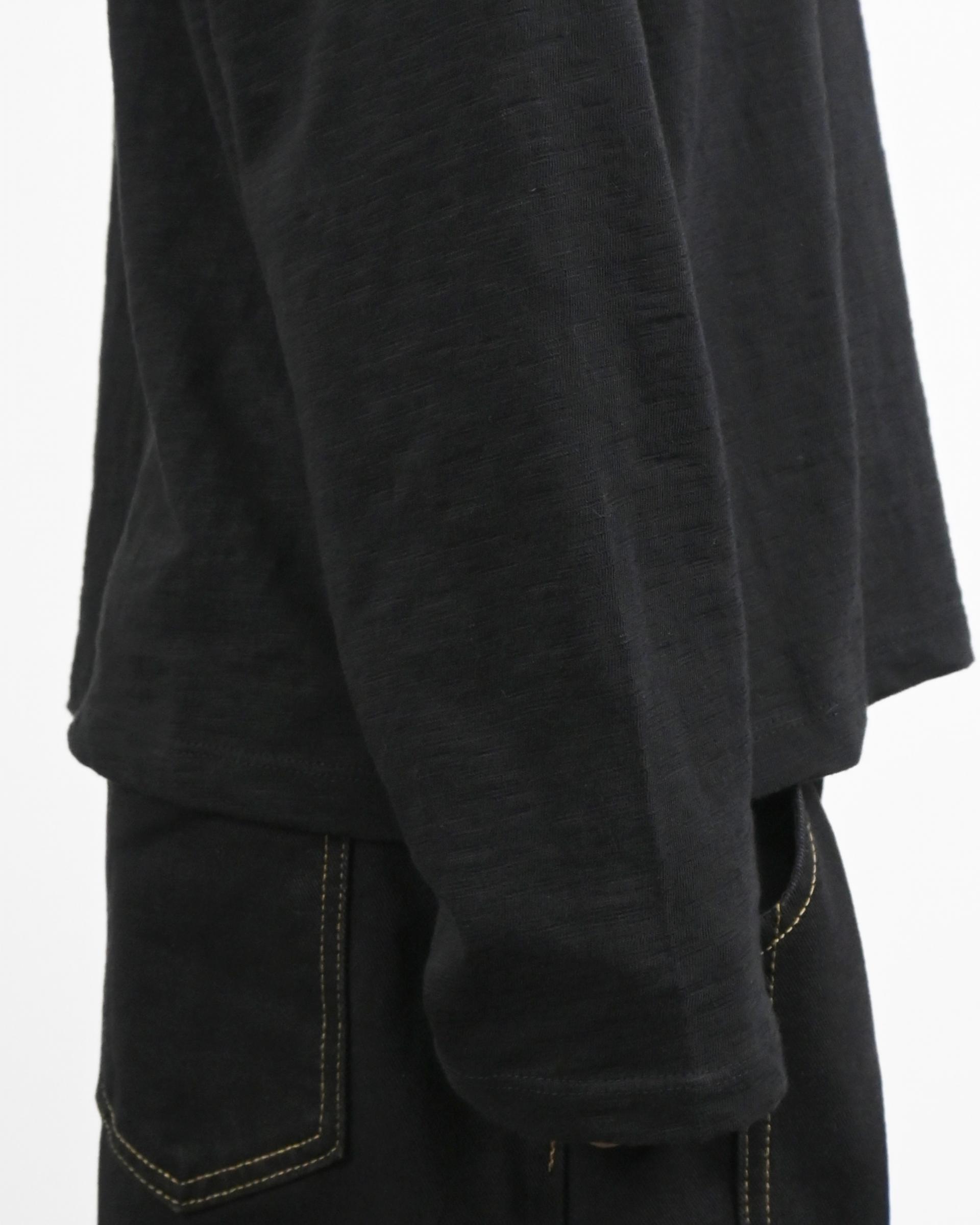 slub five burton collar t-shirt