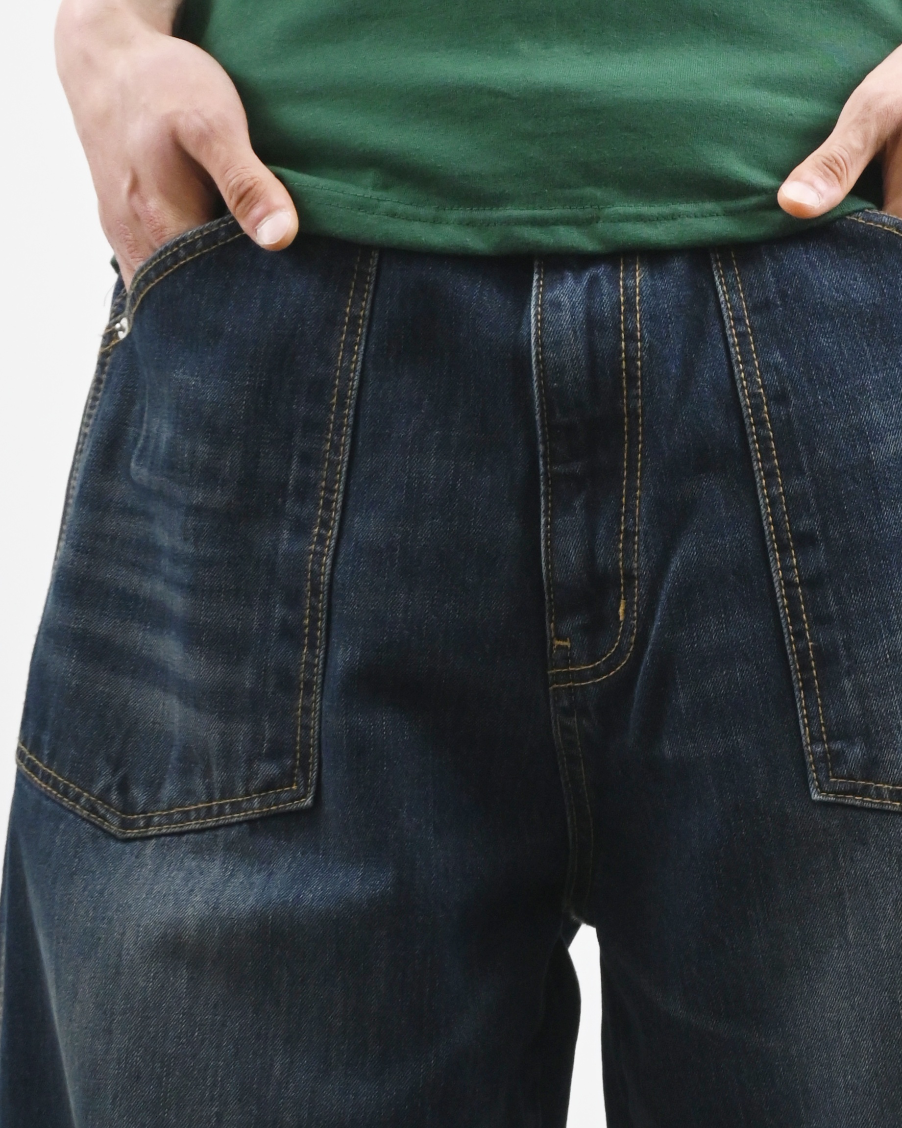 jane puttig pocket denim pants