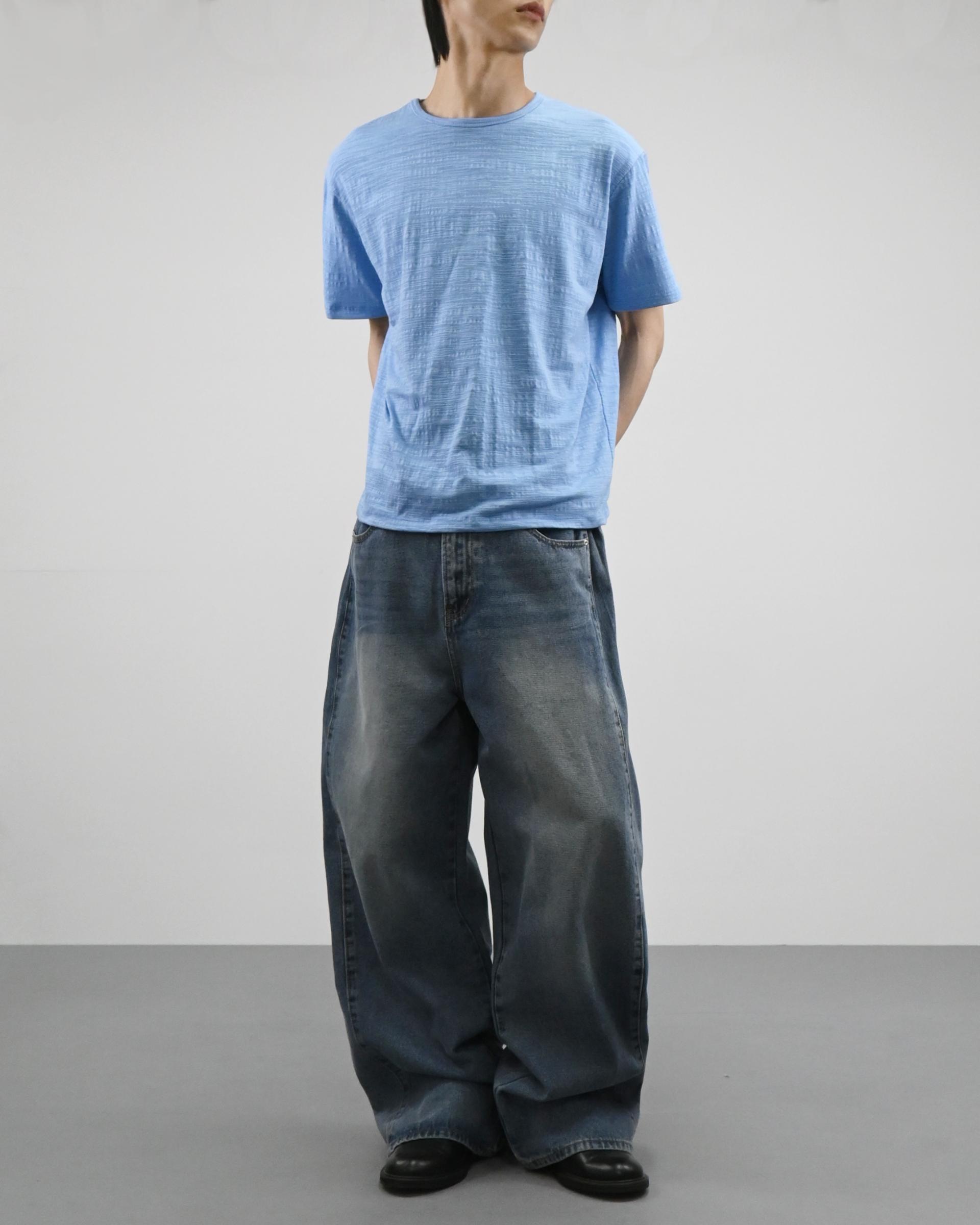 slub vintage half t-shirt