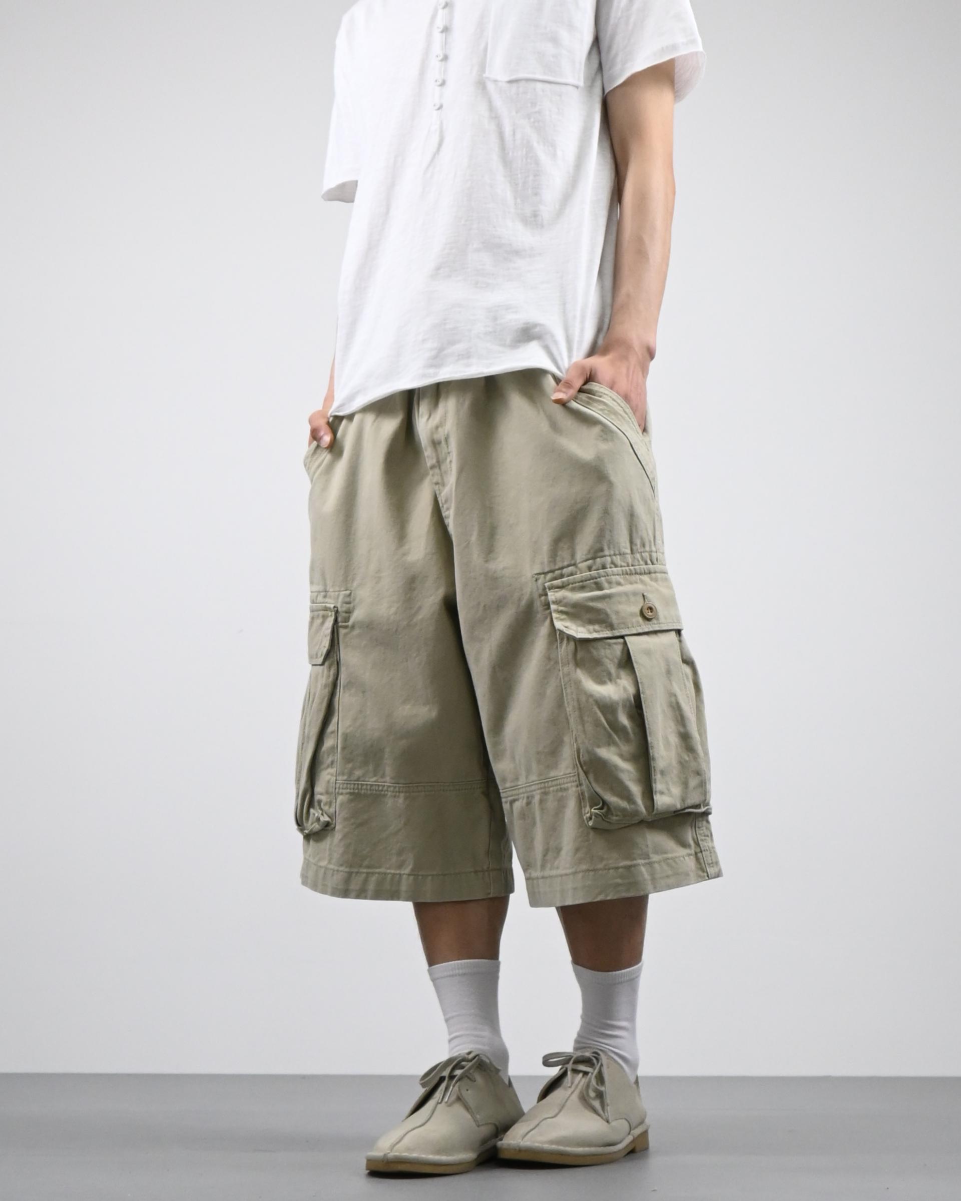 bio cotton bermuda cargo pants