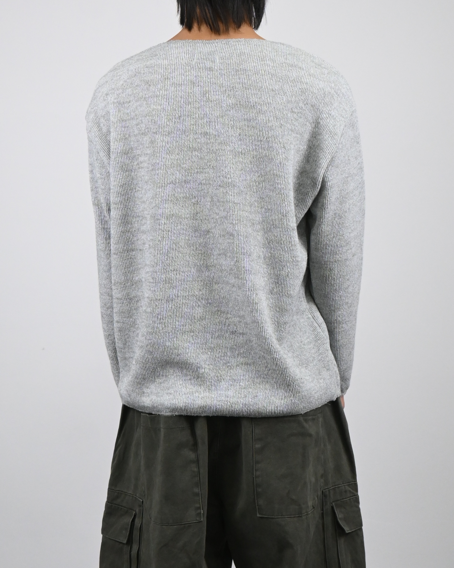 cut wide round neck t-shirt