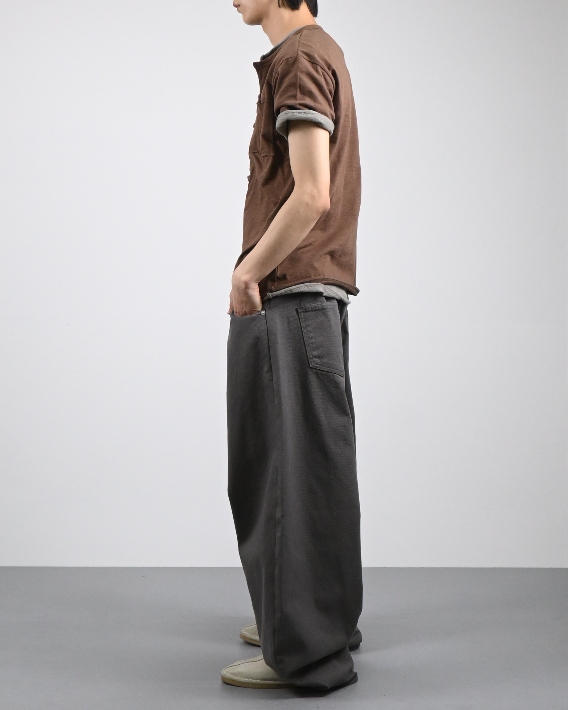 banding balloon cotton pants
