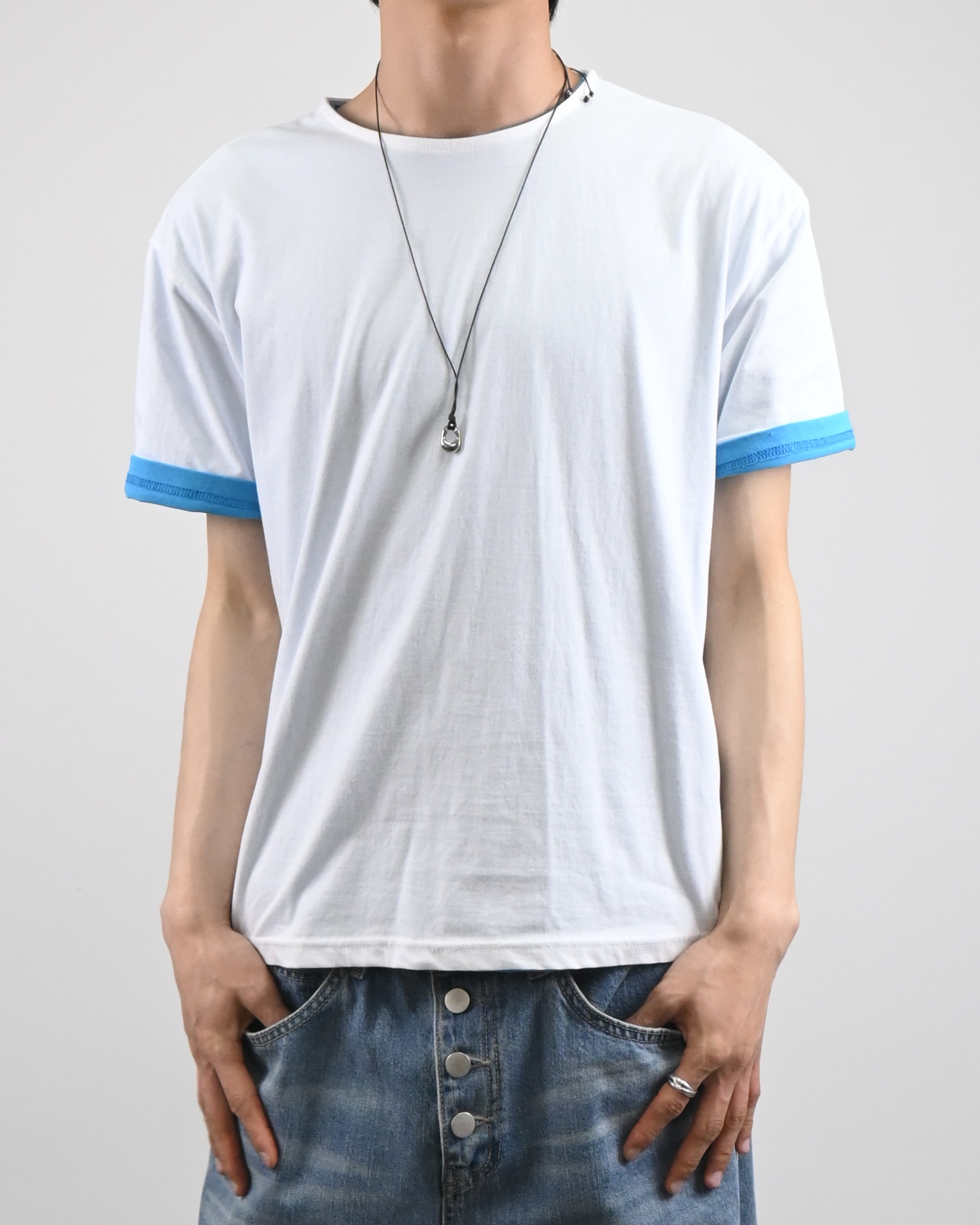 fruits u-neck half t-shirt