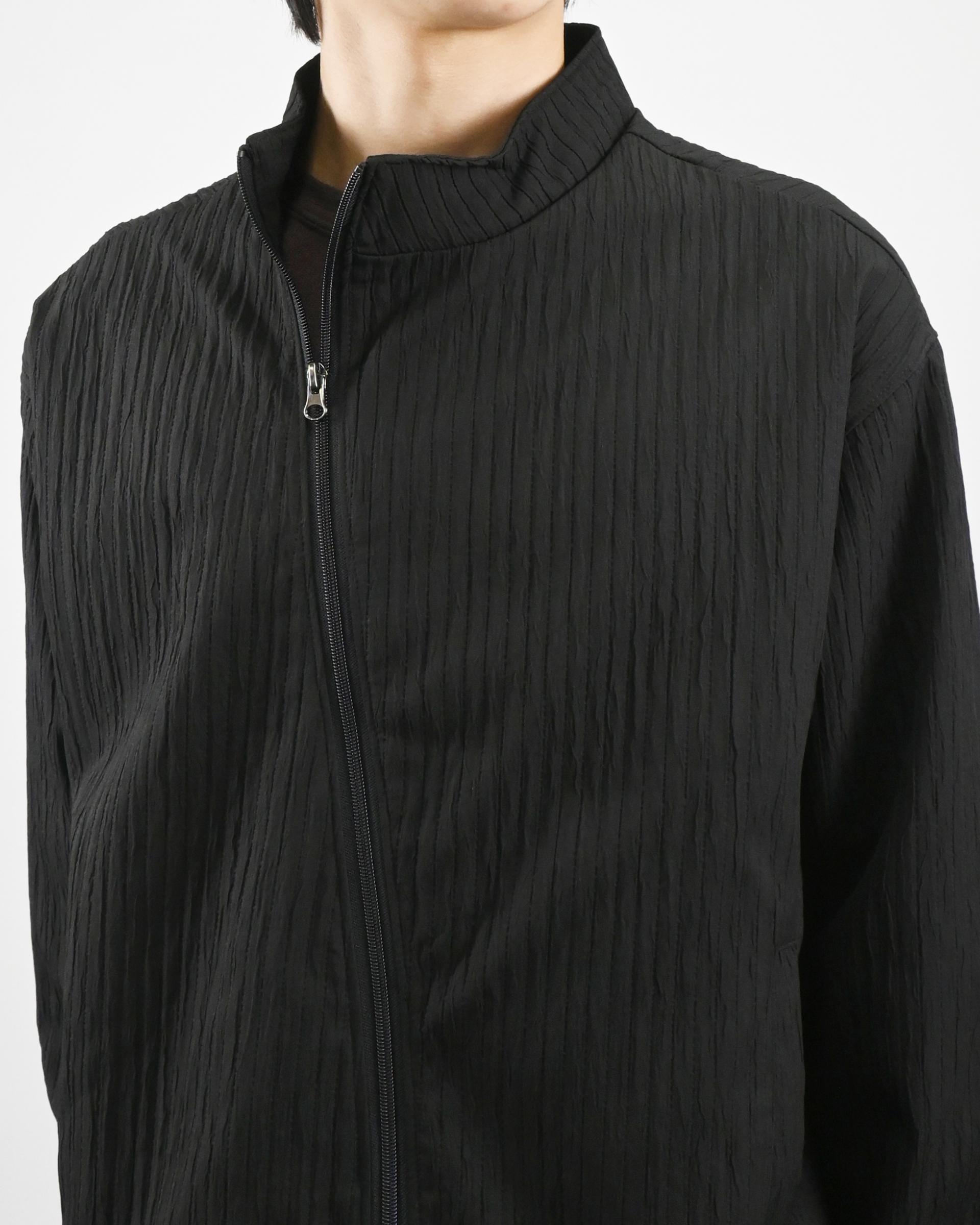 compose pleats diagonal zip-up