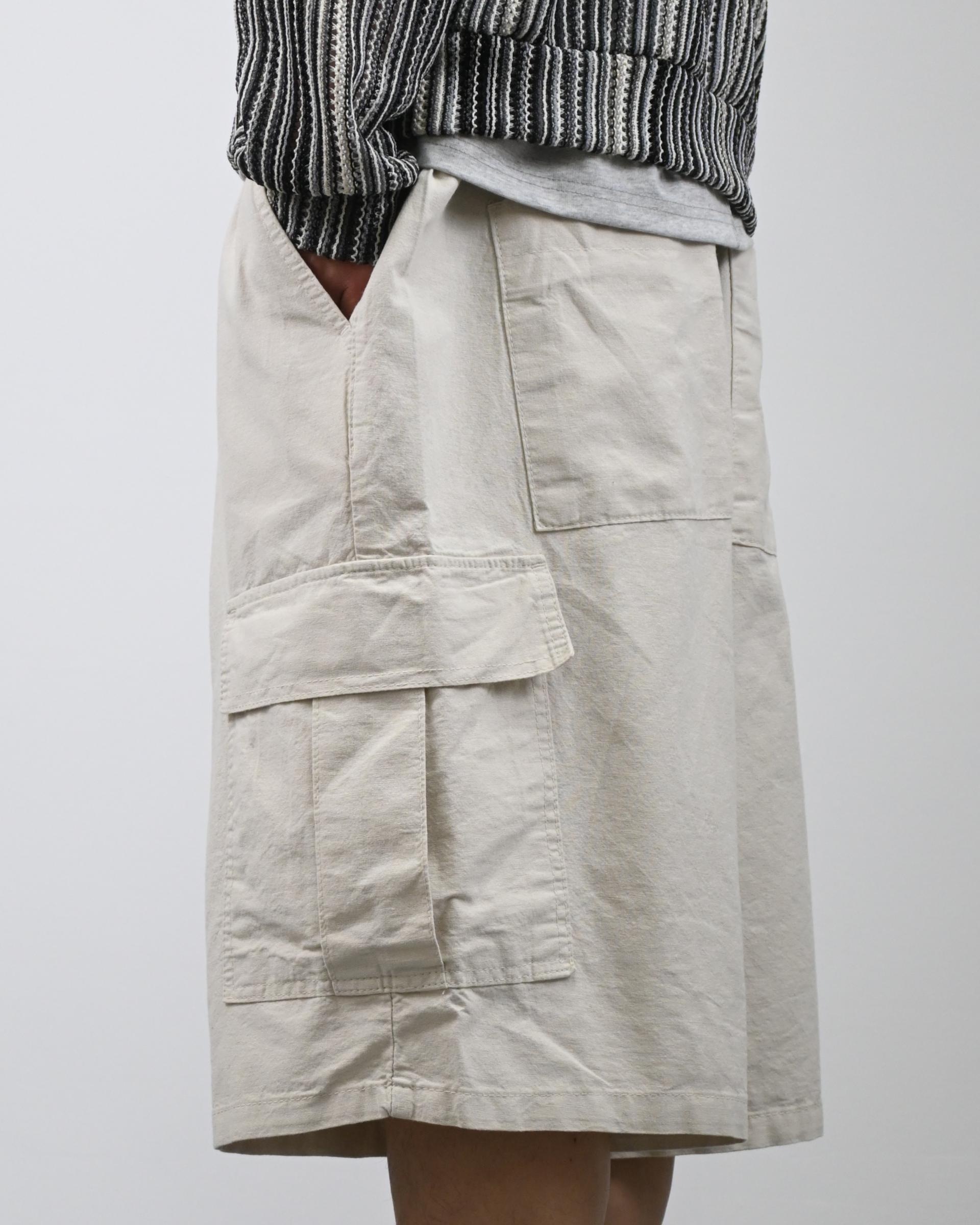 stopper linen bermuda cargo pants