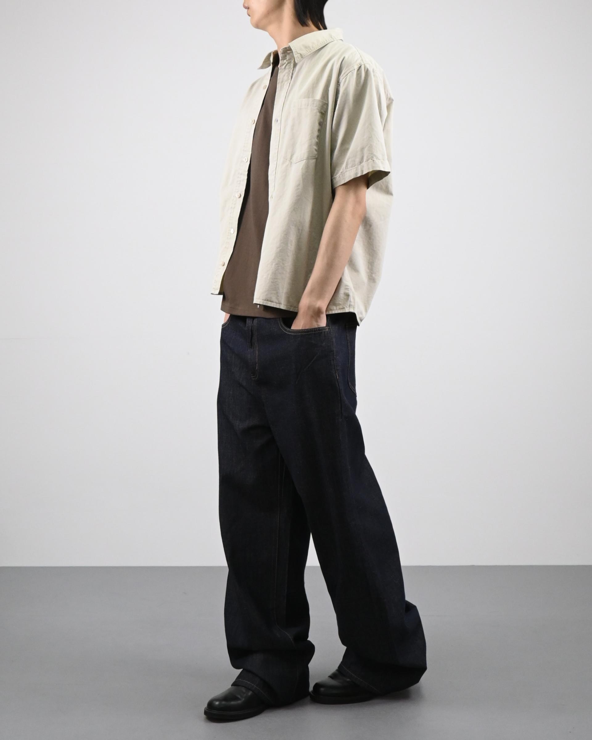 crop ding cotton half shirt
