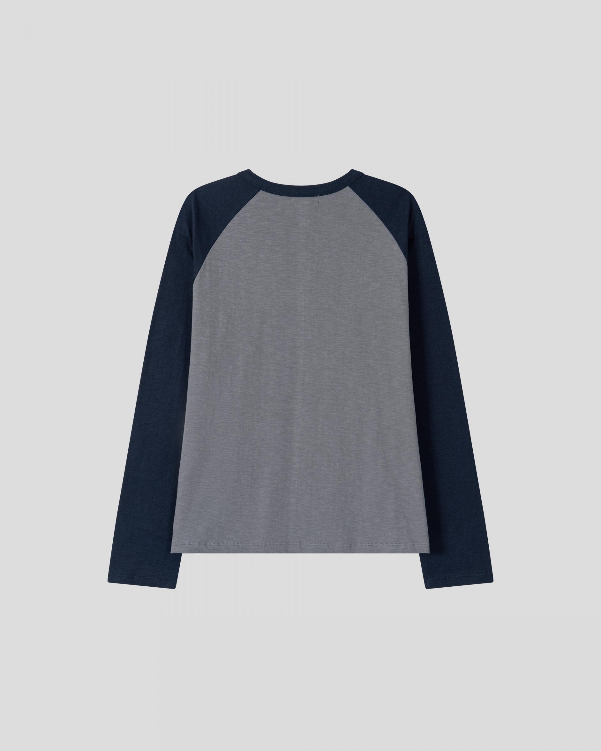 raglan henley neck t-shirt