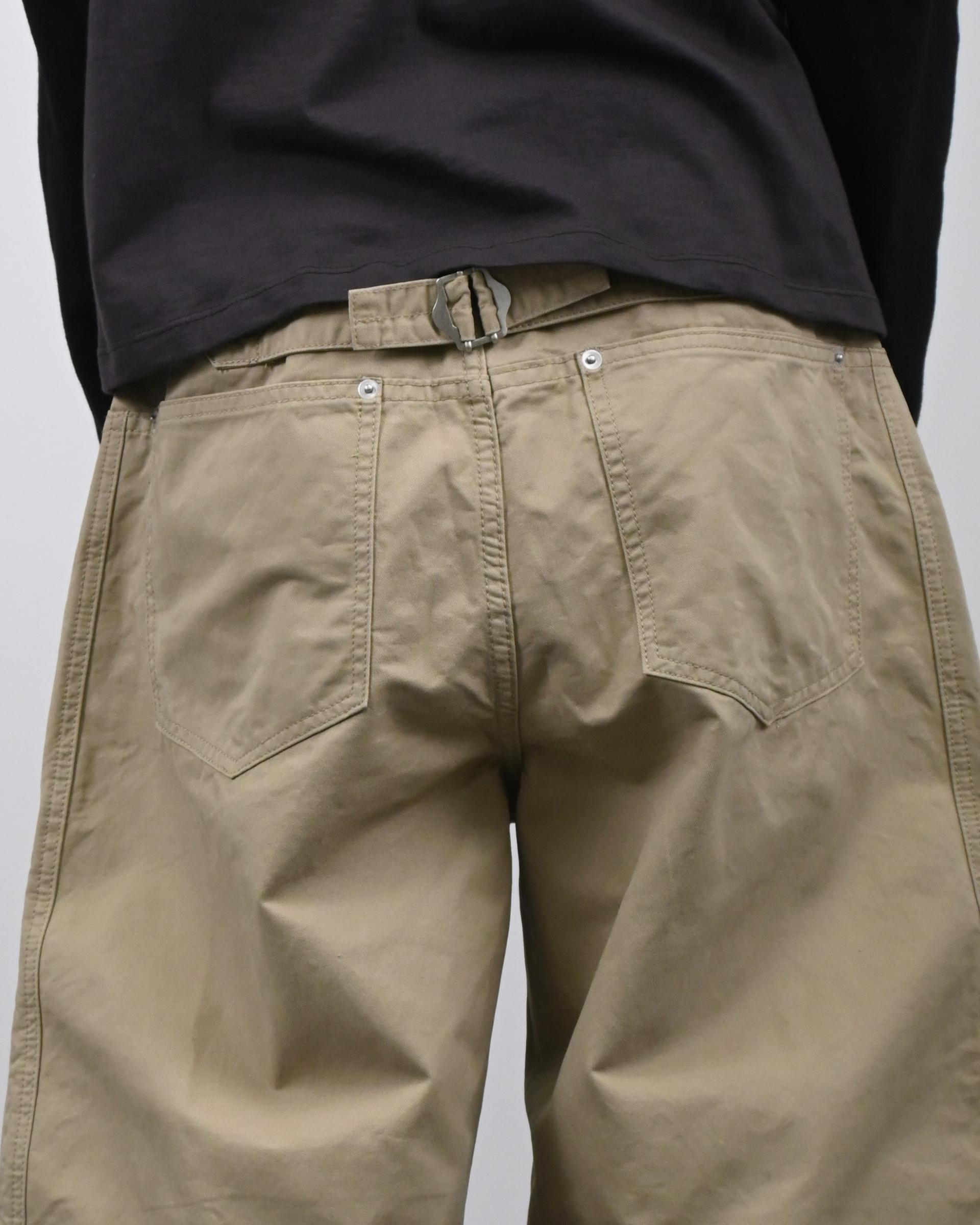 line bijo curved cotton pants