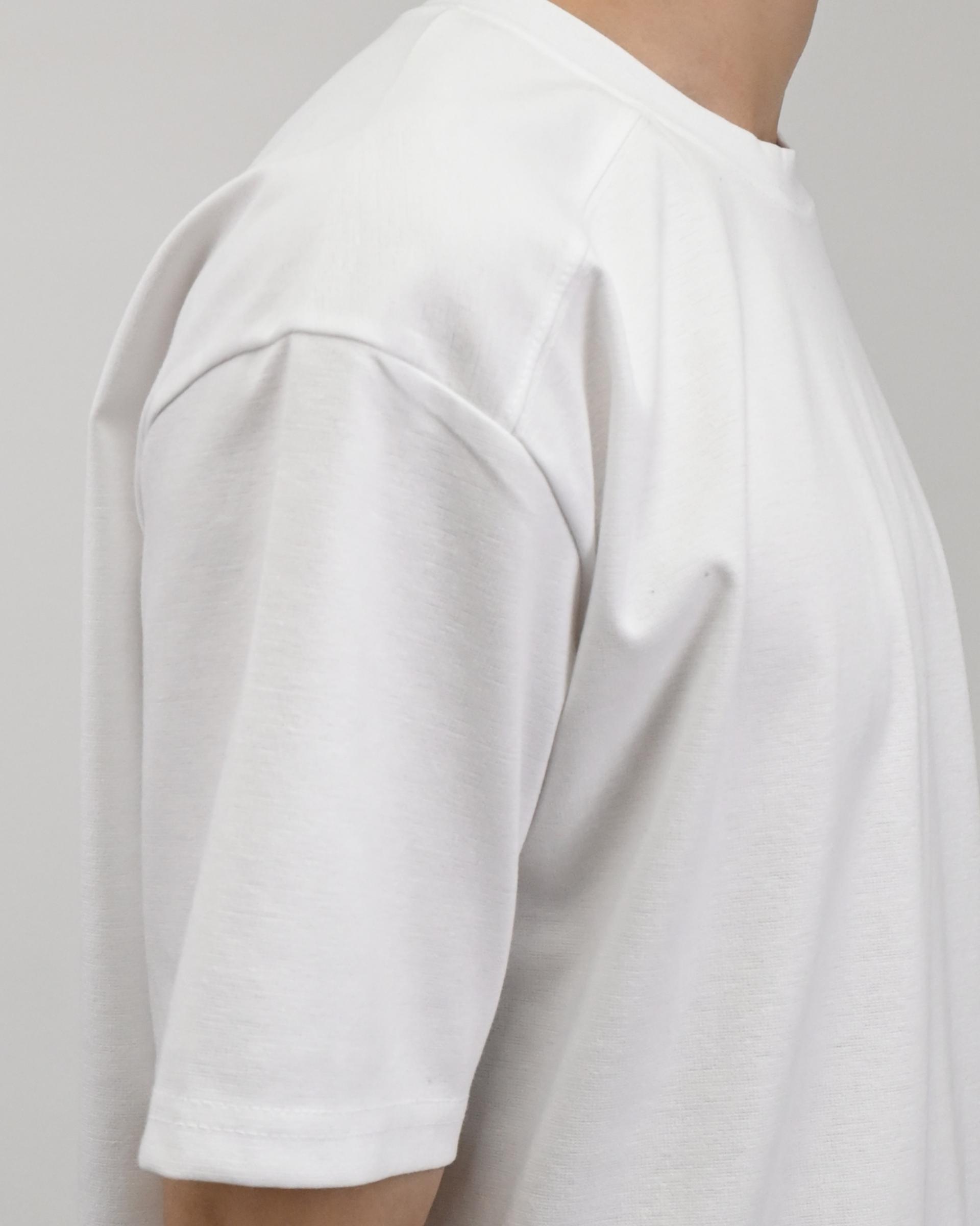 front shoulder line half t-shirt