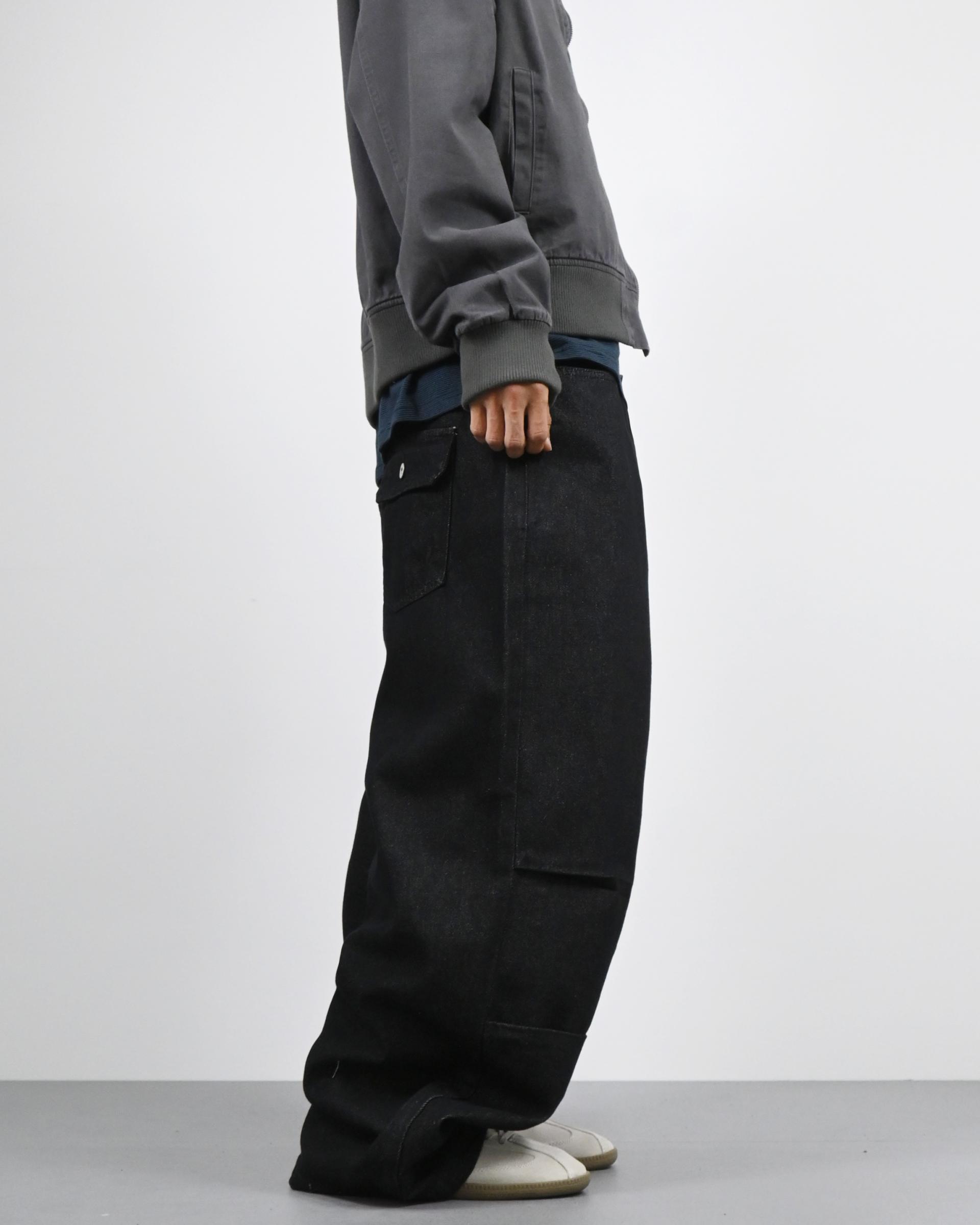 milo velcro balloon denim pants