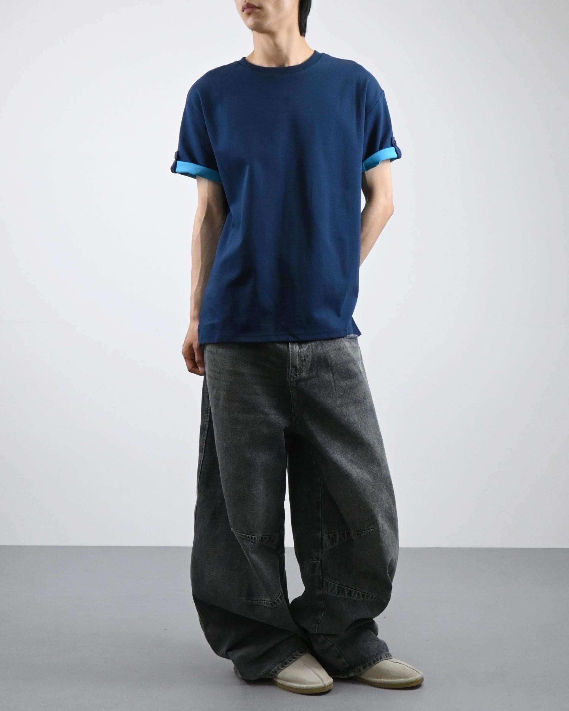 coloring roll-up half t-shirt