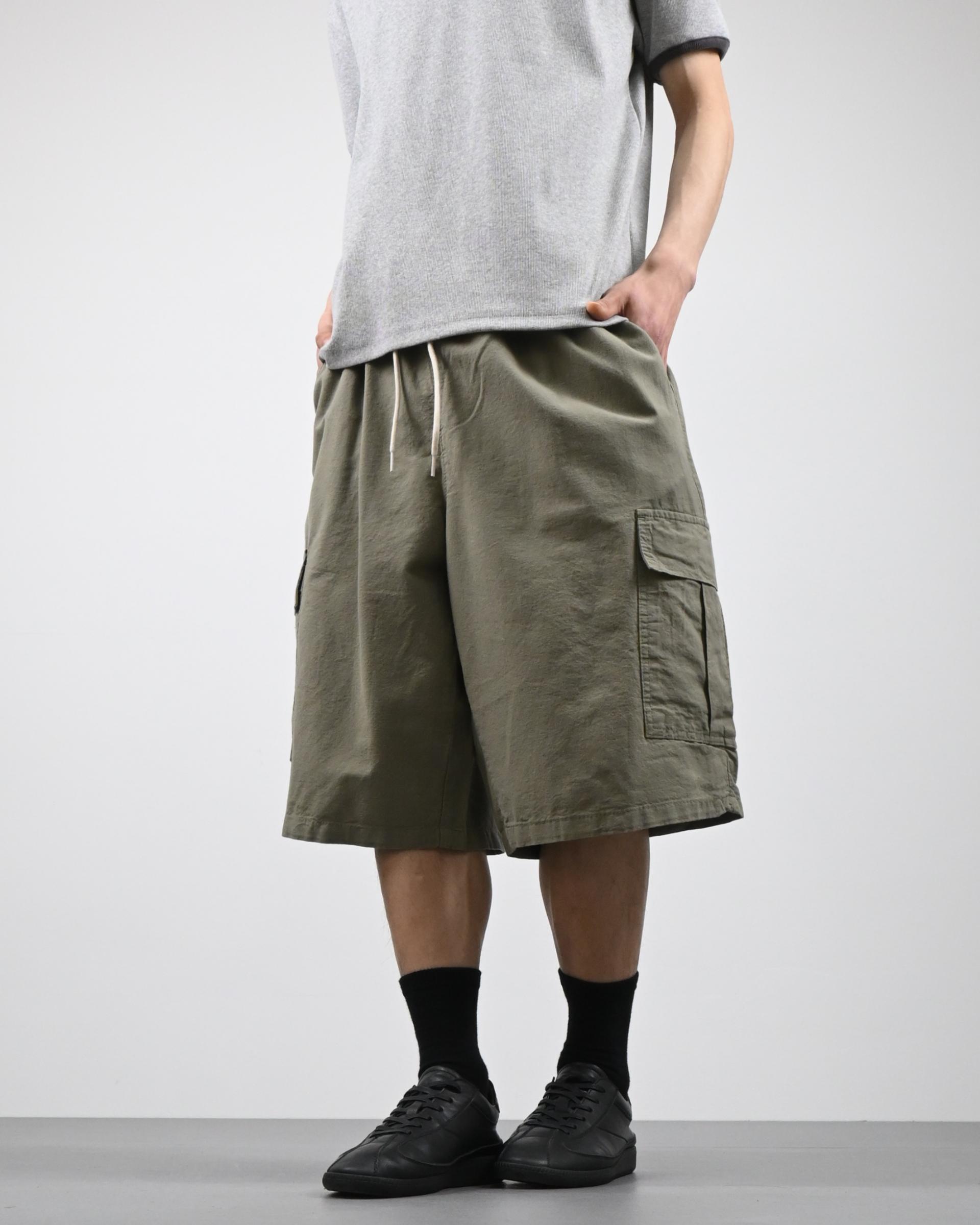 stopper linen bermuda cargo pants