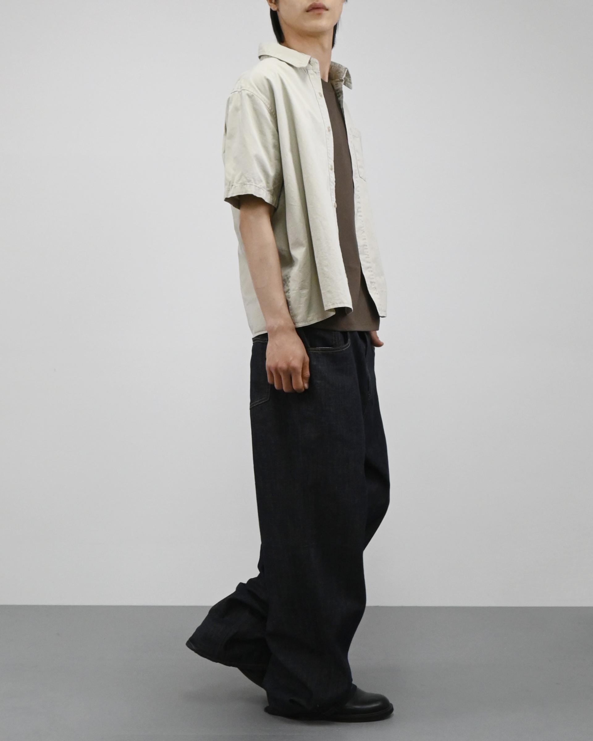 crop ding cotton half shirt