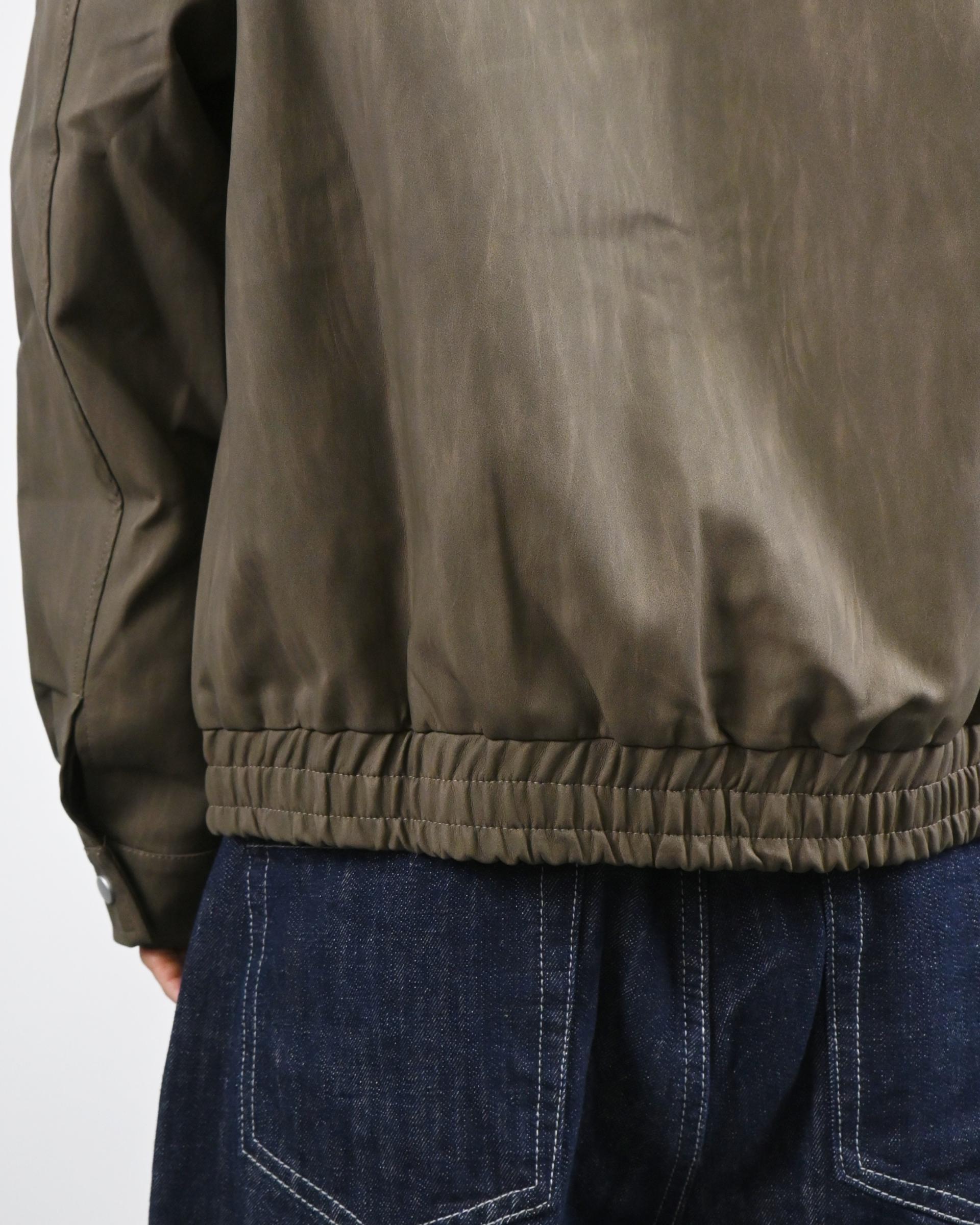 textured leather jacket