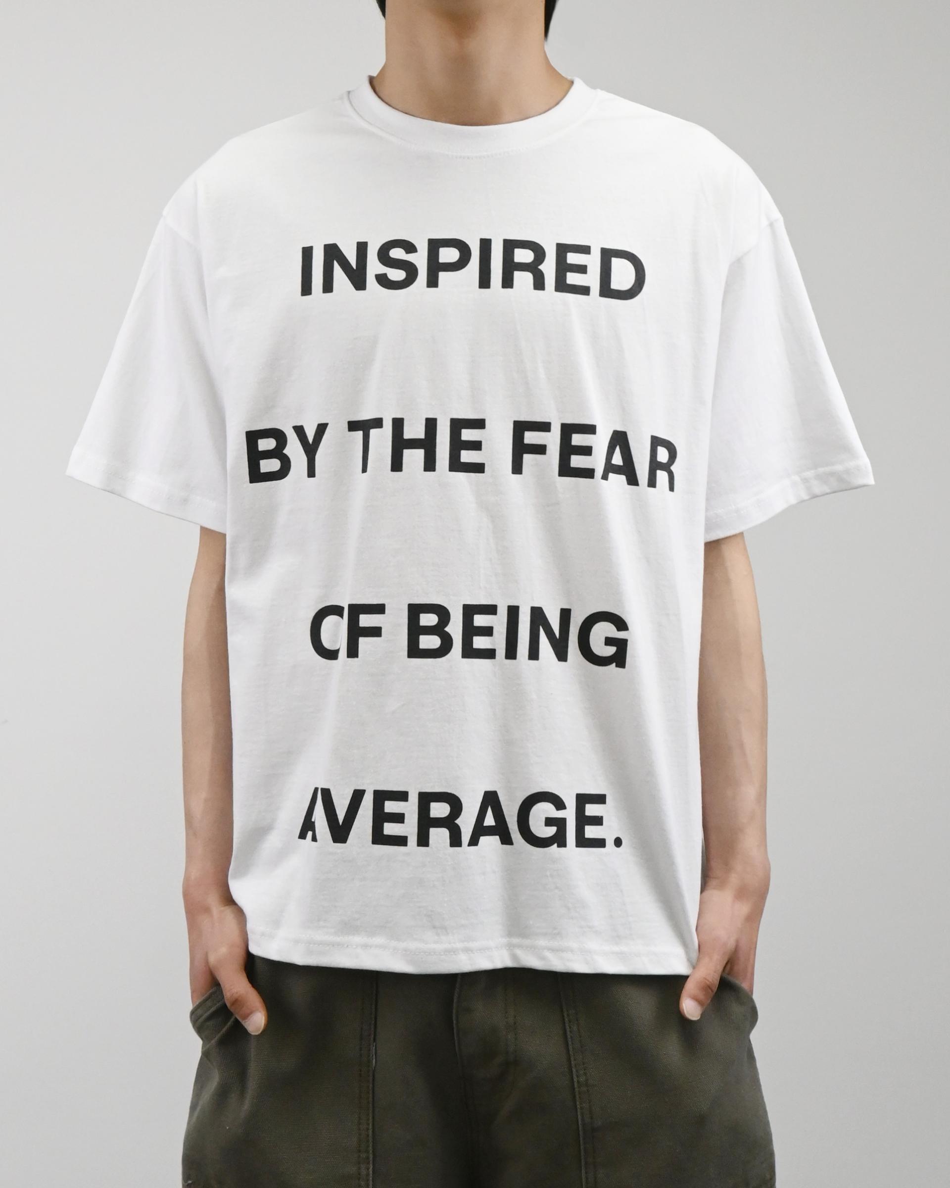 inspired lettering half-t-Shirt