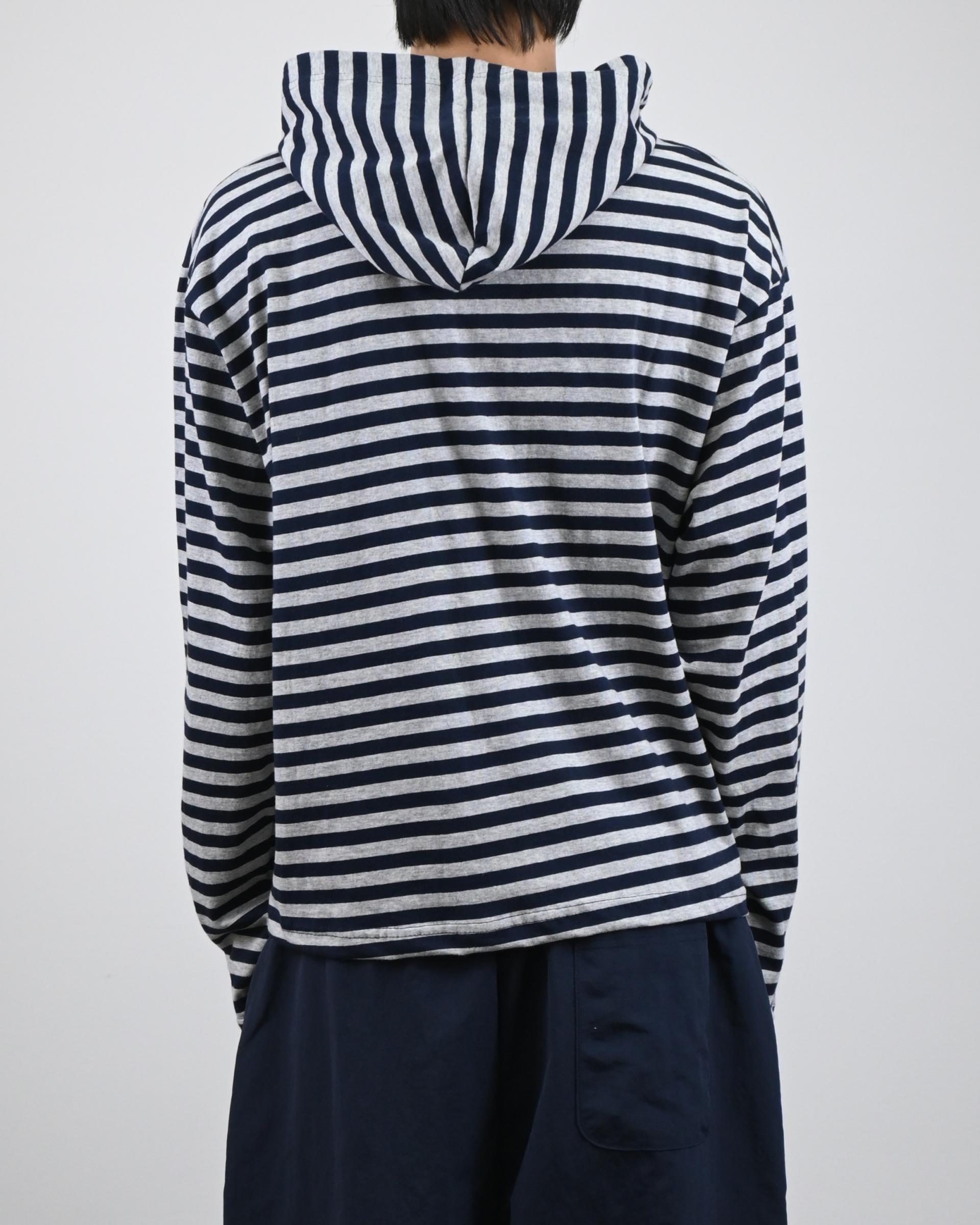 reed cropped striped hoodie