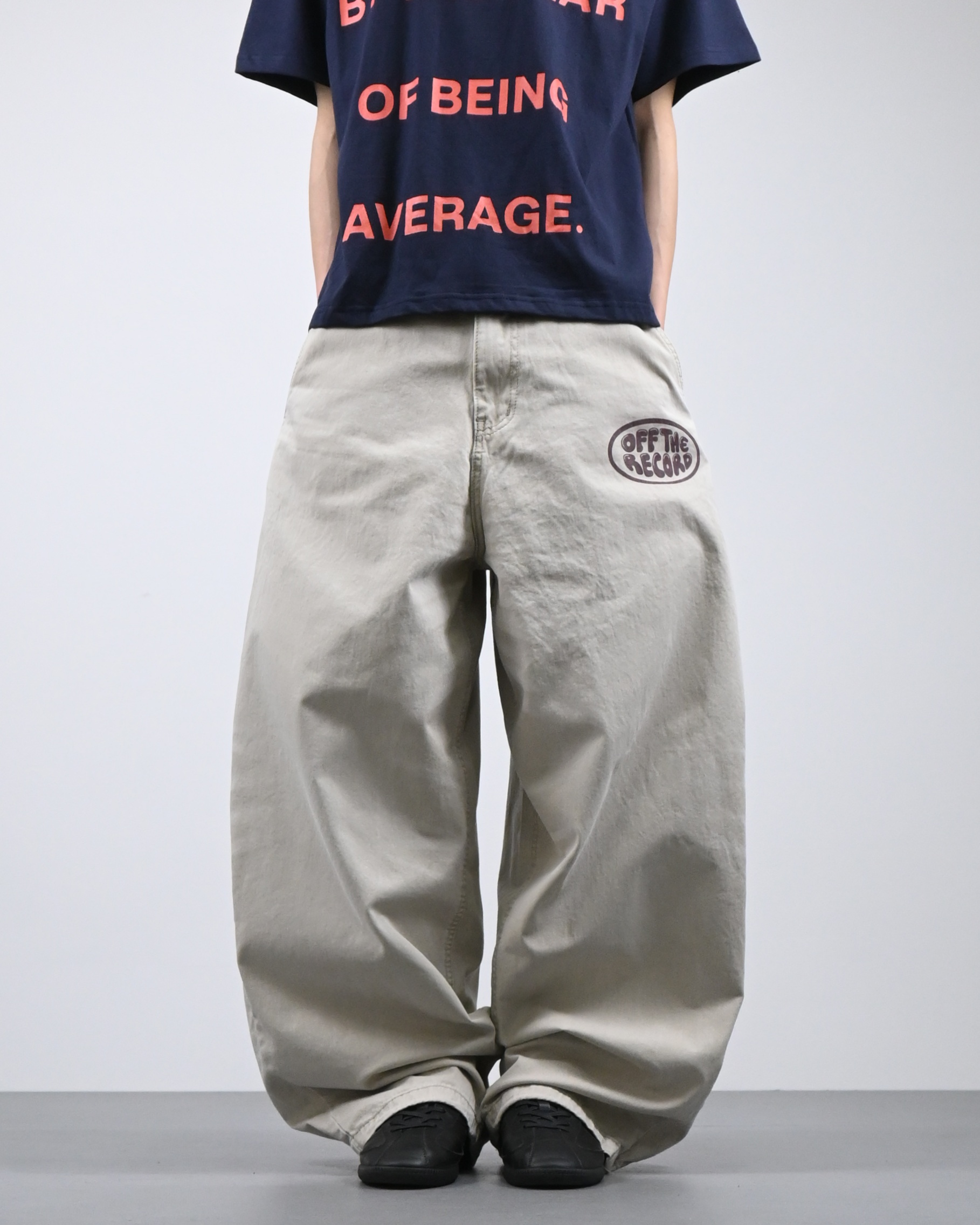 printed pigment balloon cotton pants