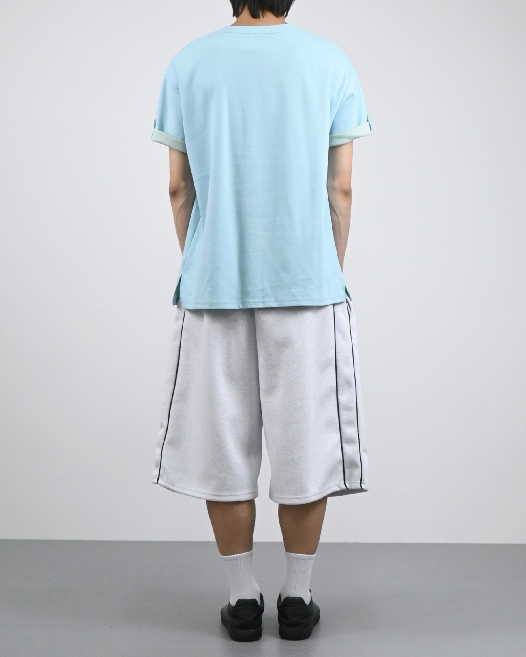 coloring roll-up half t-shirt
