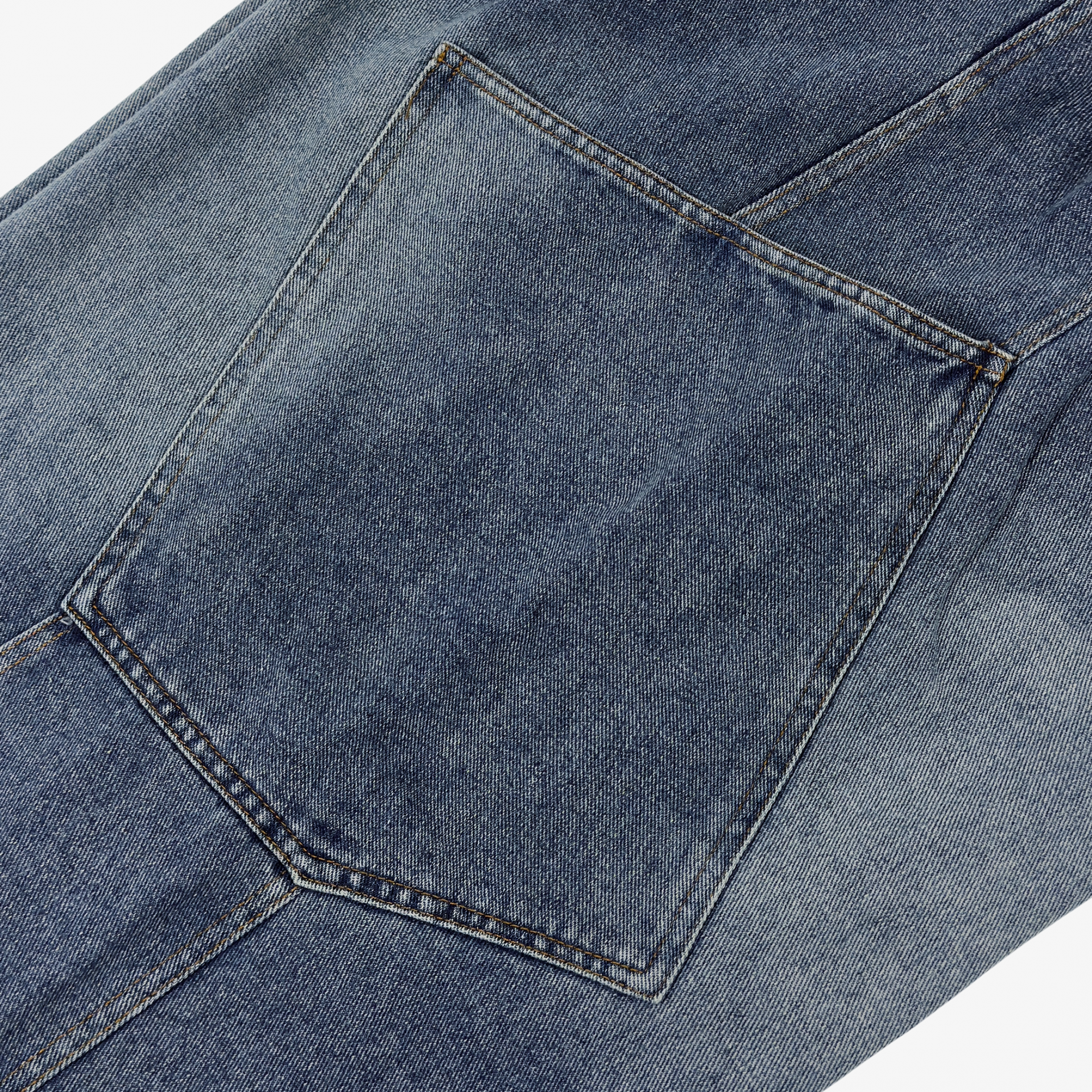 side pocket bermuda denim pants