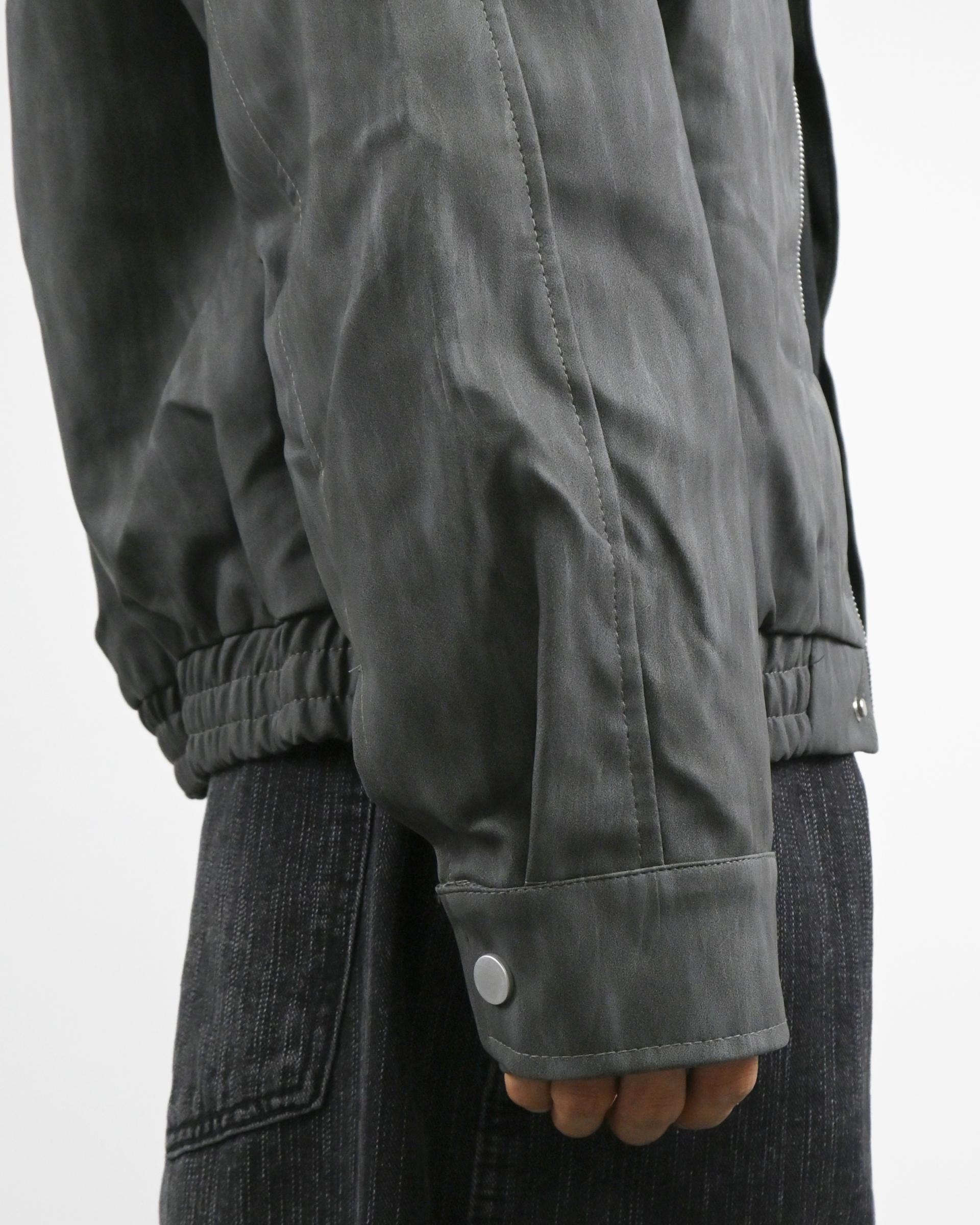 textured leather jacket